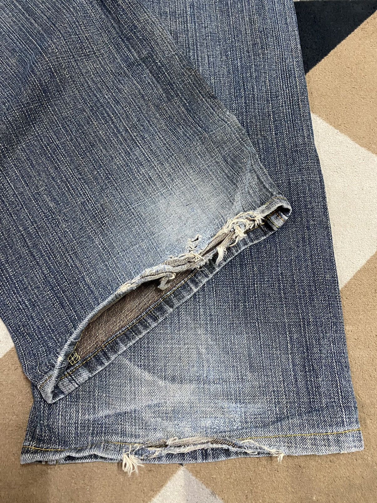 Japanese Brand Vintage Japanese Brands Mud Wash Distressed Loose Jeans Size US 36 / EU 52 - 17 Thumbnail