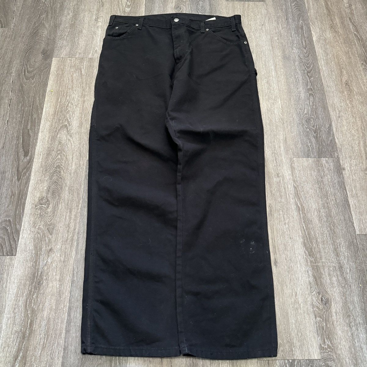 Dickies × Vintage Essential Vintage y2k dickies black carpenter wide leg pants Size US 36 / EU 52 - 2 Thumbnail
