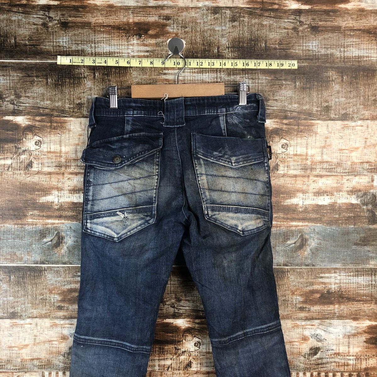 Japanese Brand Field Core japan utility Blue Denim jogger Pants #A2116 Size US 29 - 18 Thumbnail