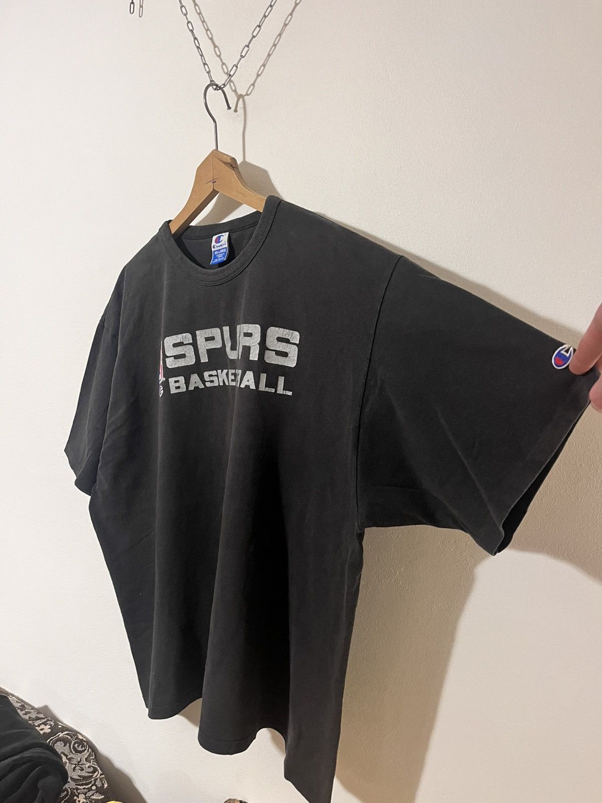 Champion 🏀 Vintage 90s Champion San Antonio Spurs XXL SINGLE STITCH Size US XXL / EU 58 / 5 - 3 Thumbnail