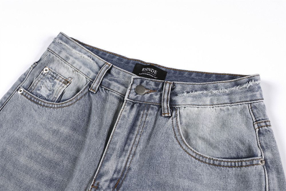 Vintage Men's American Vintage Distressed Ripped Denim Shorts Size US 32 / EU 48 - 3 Thumbnail