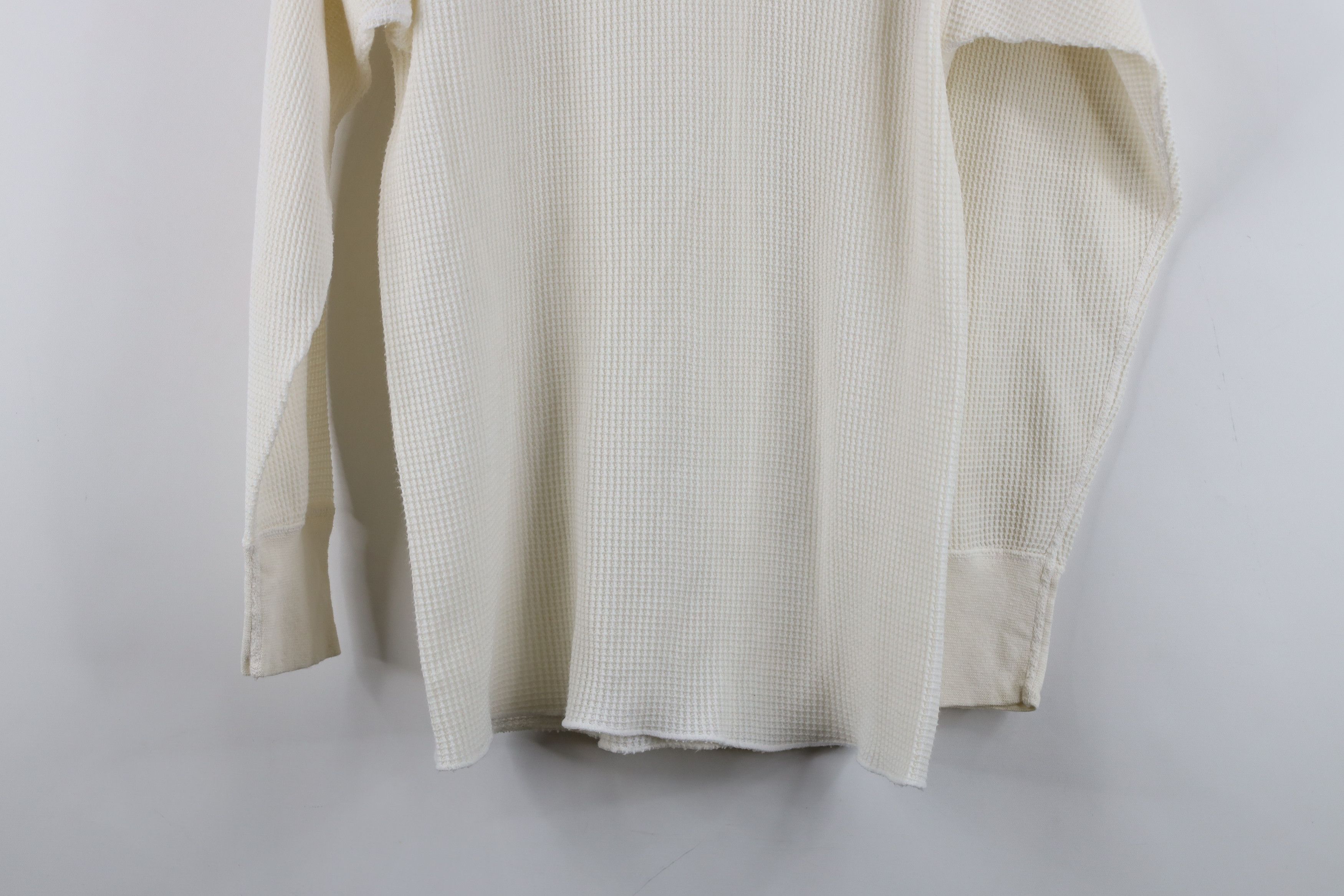 Vintage Vintage 90s Streetwear Waffle Knit Long Sleeve T-Shirt USA Size US XL / EU 56 / 4 - 10 Thumbnail