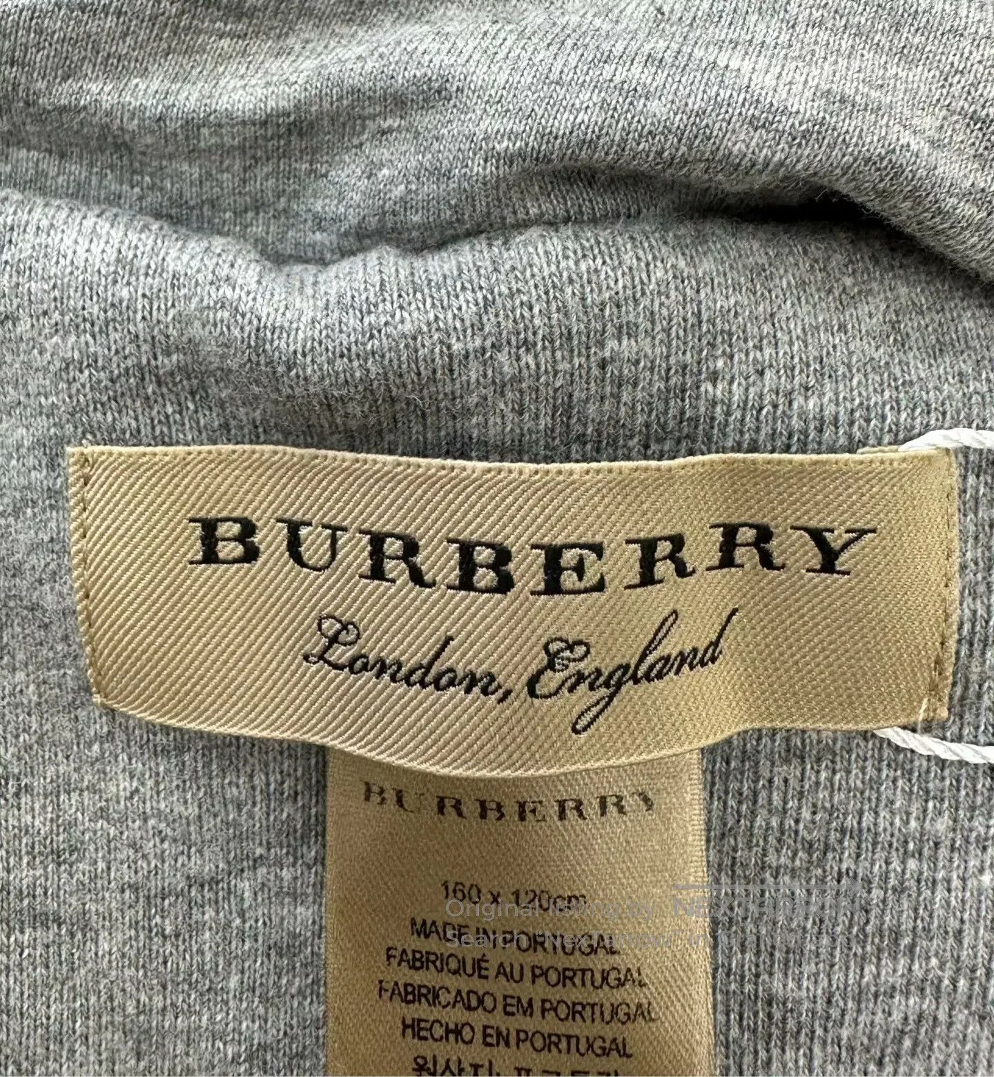 Burberry Burberry size F Gray Hooded Embroidered Logo Cloak Shawl| Size S / US 4 / IT 40 - 3 Thumbnail