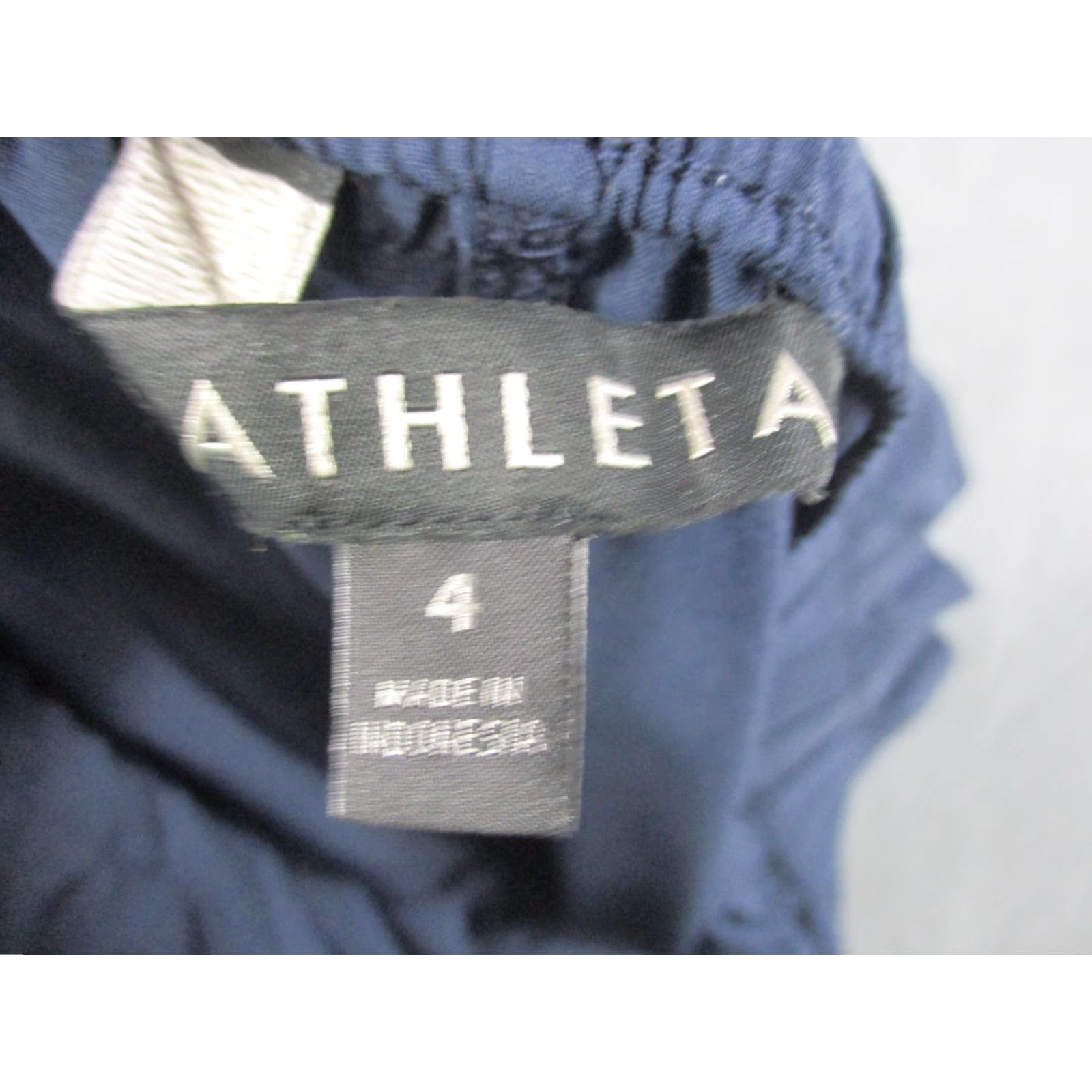Athleta Athleta Pants Womens 4 Blue Paperbag Waist Belted Tapered Ankle Pockets Size 27" / US 4 / IT 40 - 7 Thumbnail