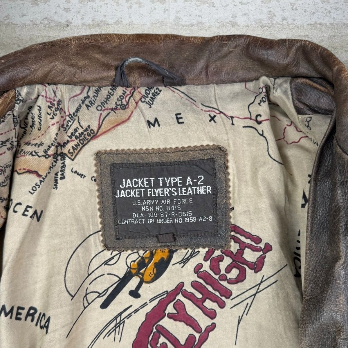 Vintage Vintage 90s US Air Force Leather Jacket Mens L Mocha Brown Size US L / EU 52-54 / 3 - 4 Thumbnail