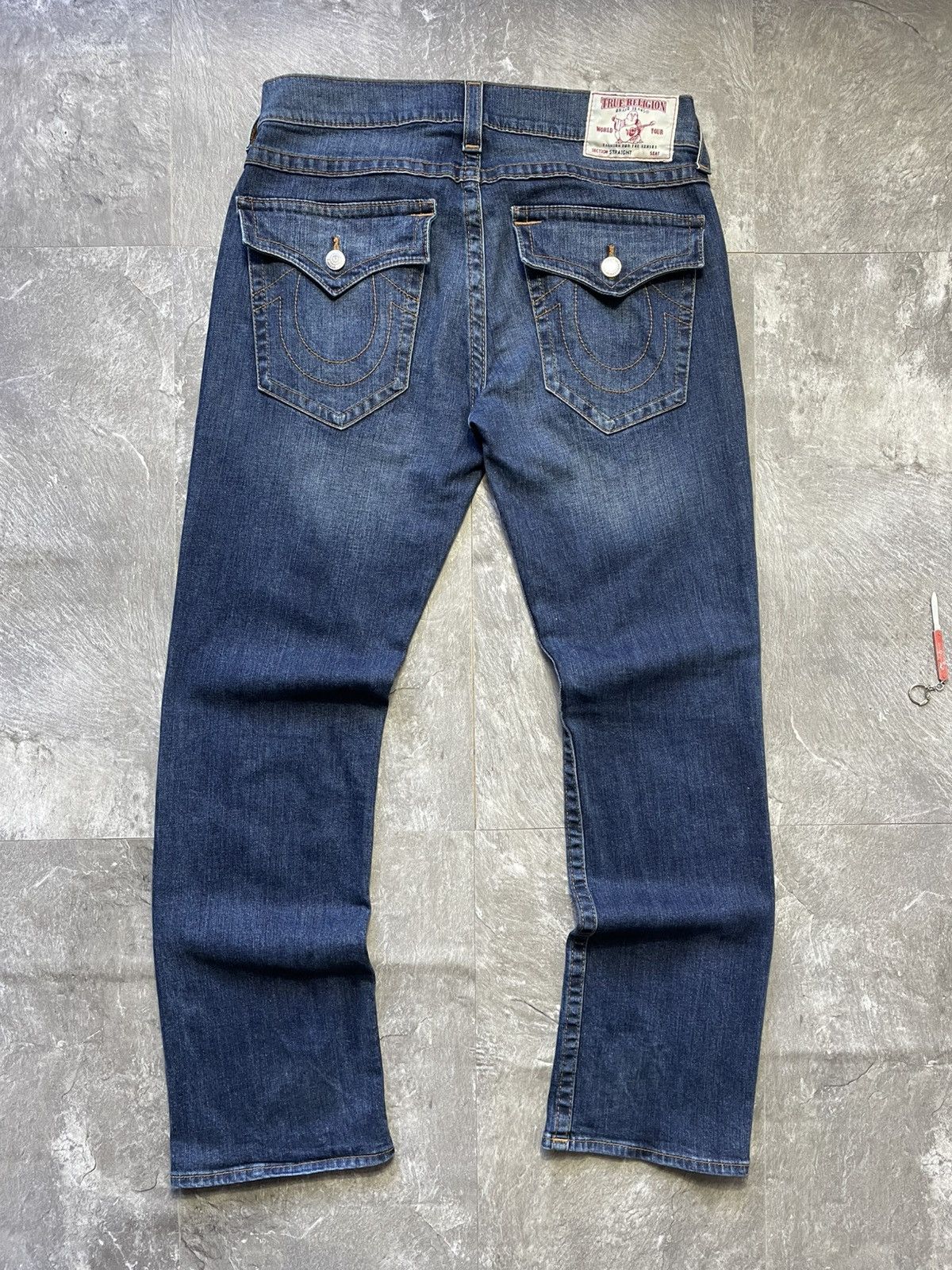 True Religion Vintage True Religion Baggy Straight Denim Jeans Japan Y2k Size US 34 / EU 50 - 1 Thumbnail