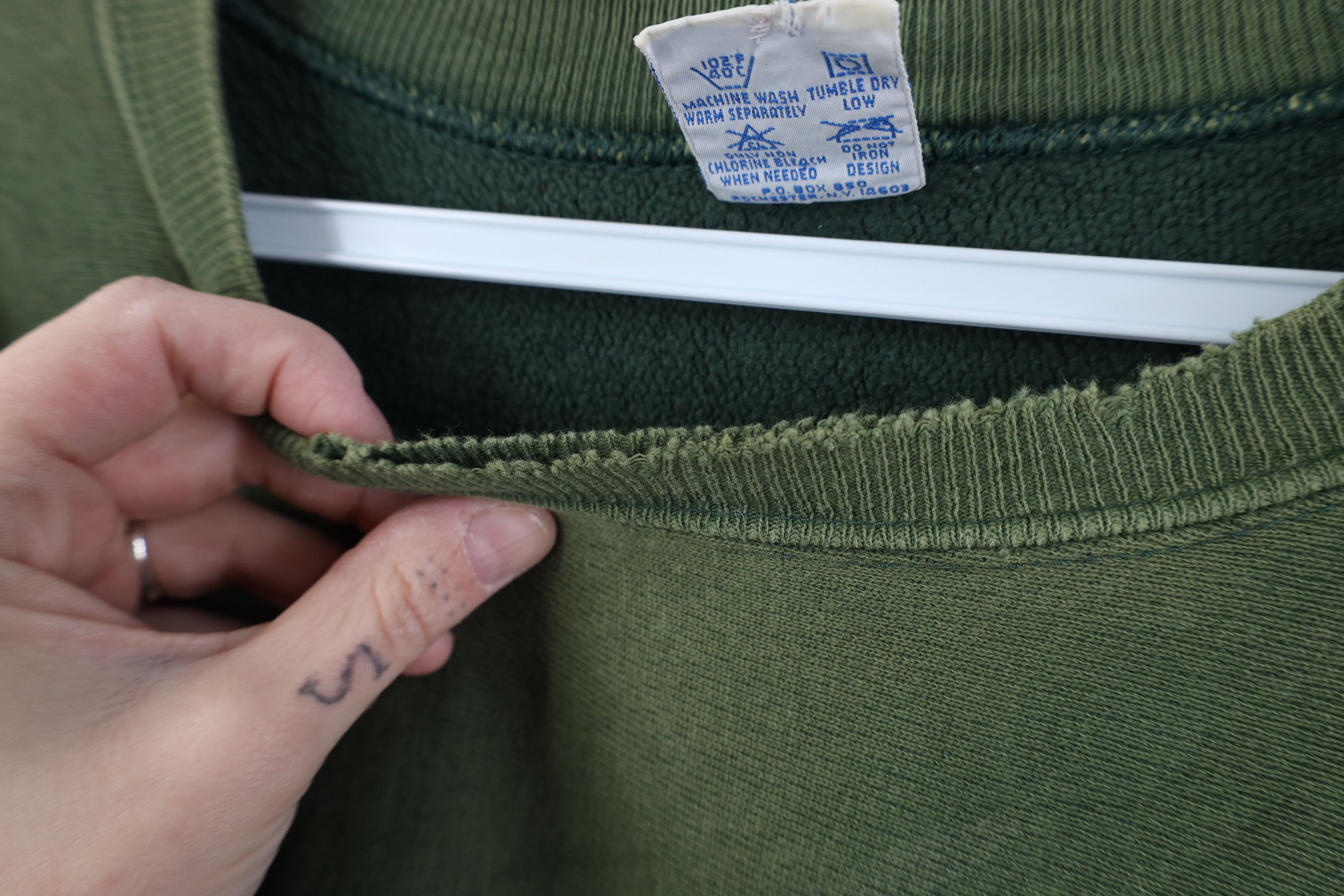 Champion Vintage 80s 90s Champion Reverse Weave Sweatshirt Green USA Size US XXL / EU 58 / 5 - 10 Thumbnail