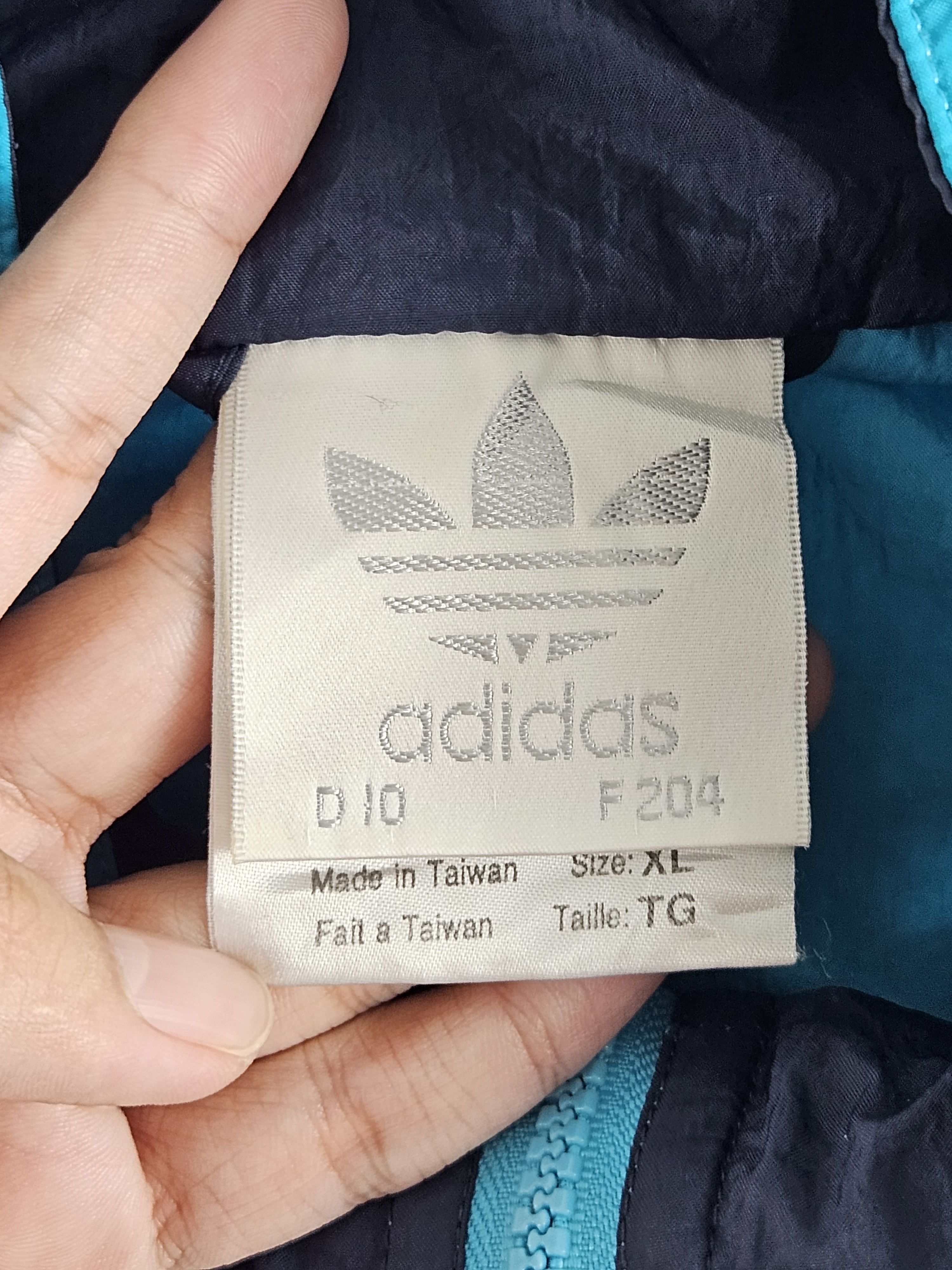 Adidas Vintage 90s Adidas Big Logo trefoil Windbreaker Jacket Size US XL / EU 56 / 4 - 5 Thumbnail