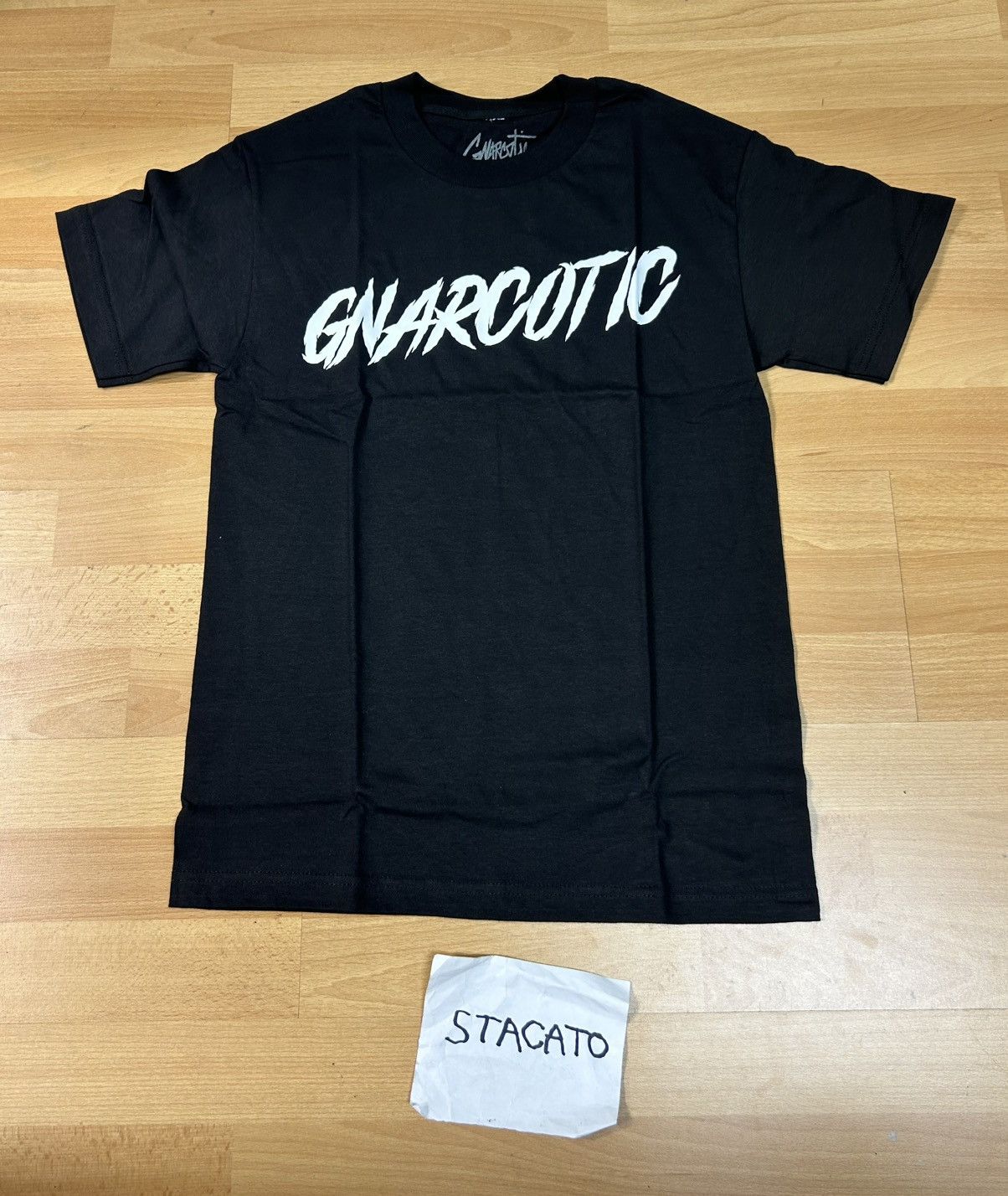 Gnarcotic × Rap Tees Gnarcotic Lil Gnar Felt Tip Logo Tee Black Size US S / EU 44-46 / 1 - 1 Thumbnail