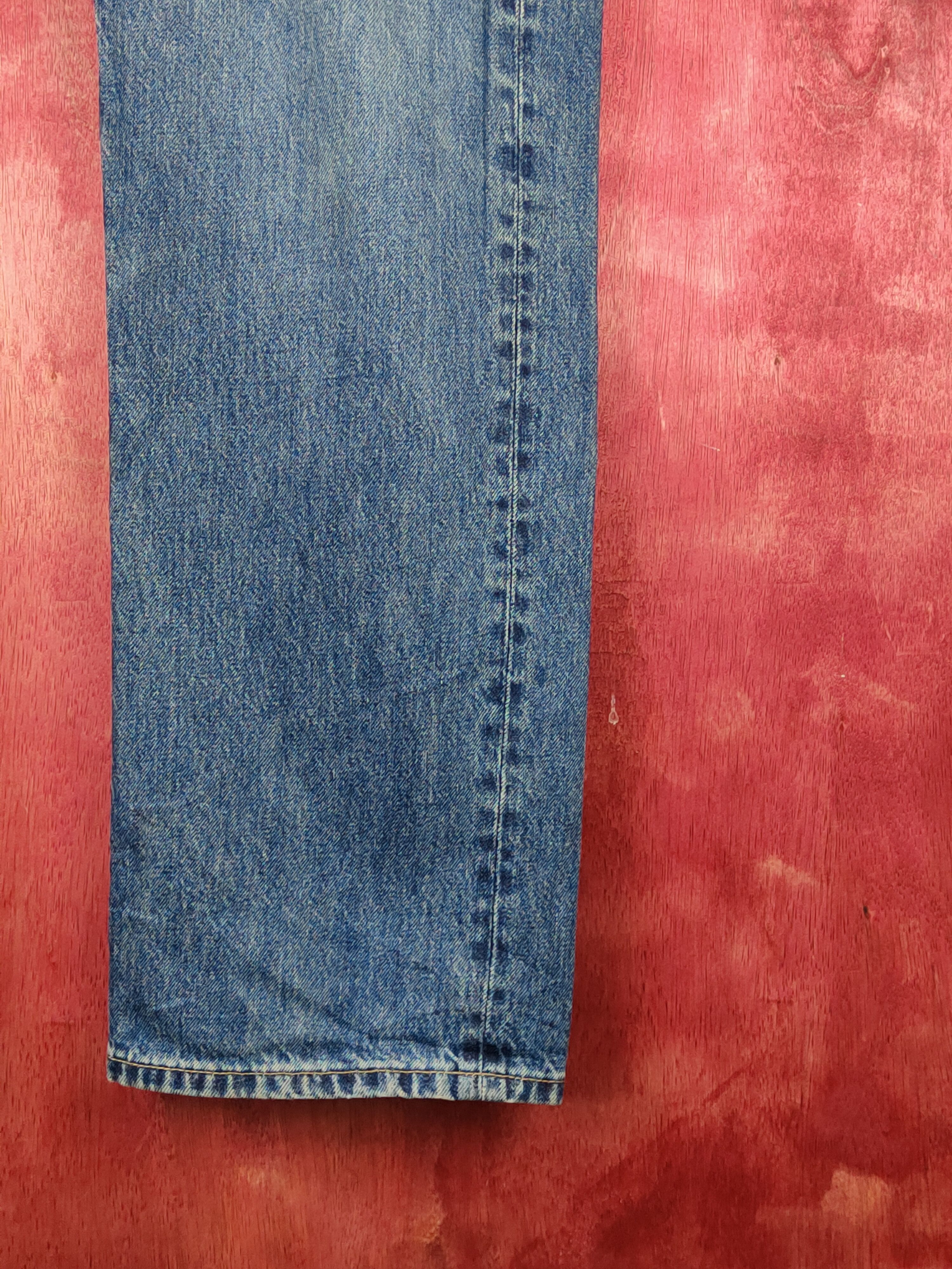 Japanese Brand Uniqlo Blue Distressed Ripped Jeans #S1692 Size US 38 / EU 54 - 6 Thumbnail