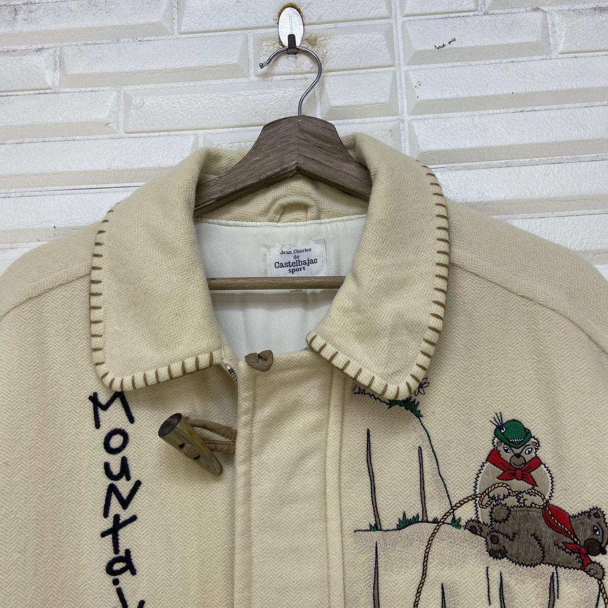 Jean Charles De Castelbajac Vintage Mountain Climbears Art Printed Wool Duffle Coat Size US M / EU 48-50 / 2 - 5 Thumbnail
