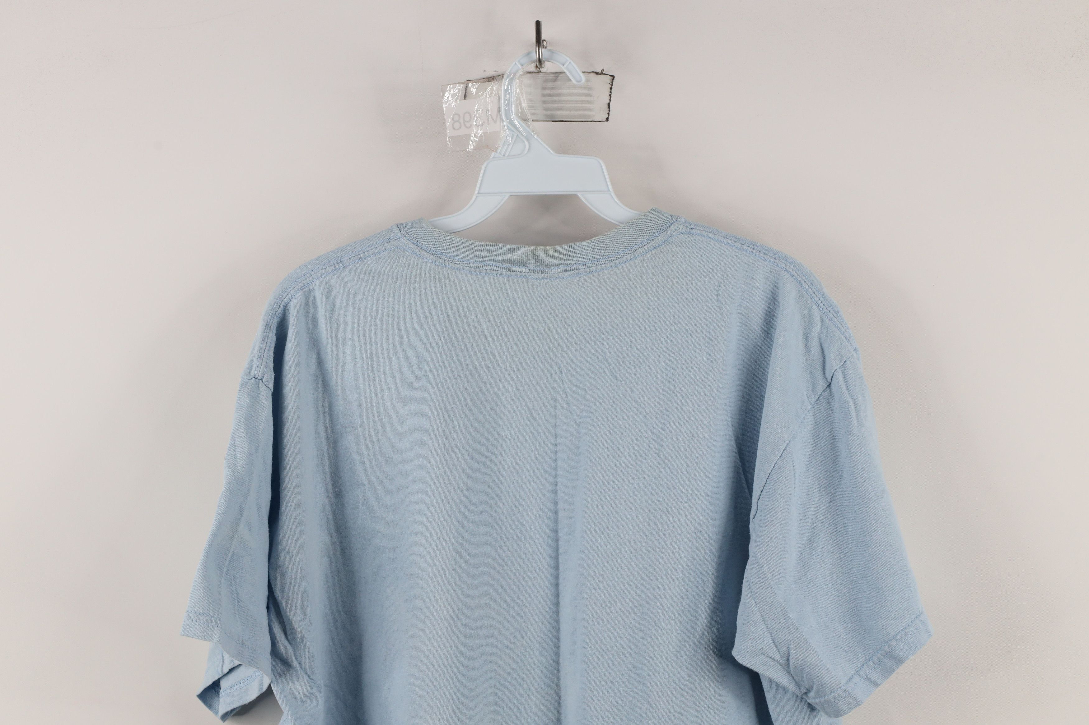 Vintage Vintage 90s Streetwear Flower Cat Kitten T-Shirt Blue Size L / US 10 / IT 46 - 11 Thumbnail