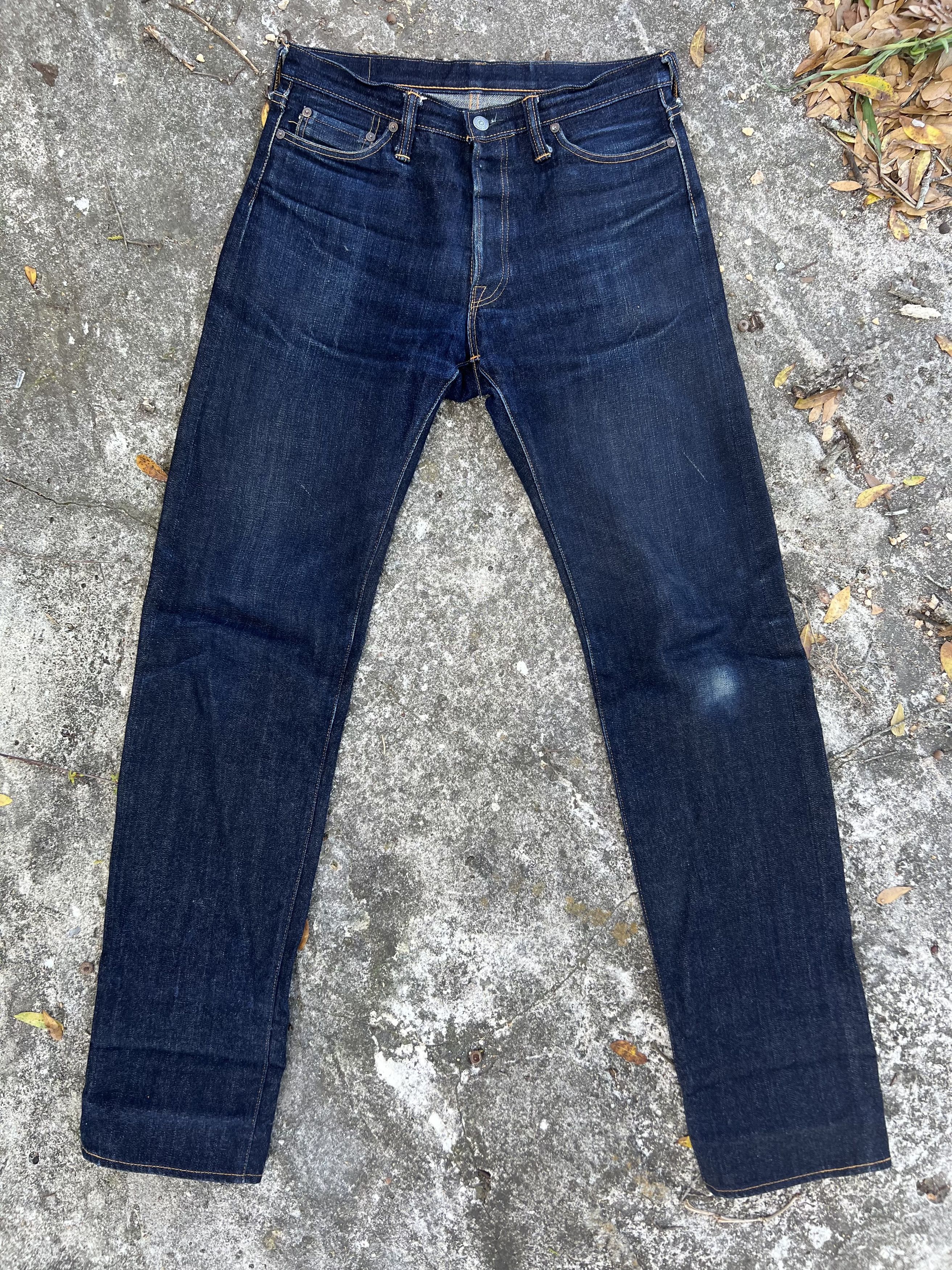 The Flat Head The Flat Head 3009 Made In Japan 14.5oz Selvedge Jeans 33x36 Size US 33 - 1 Thumbnail