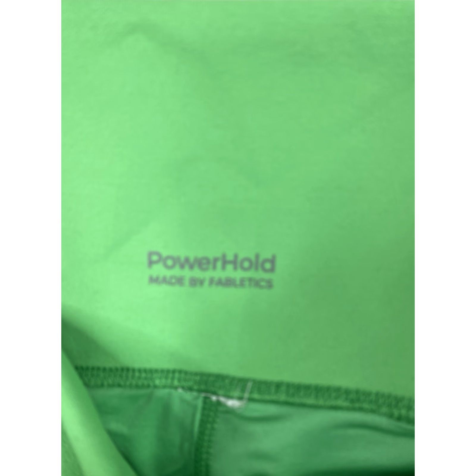 Fabletics Fabletics Leggings PowerHold Women 1X XXL Green Hi Waisted Crop Pocket Athletic Size 40" / US 18 - 6 Thumbnail