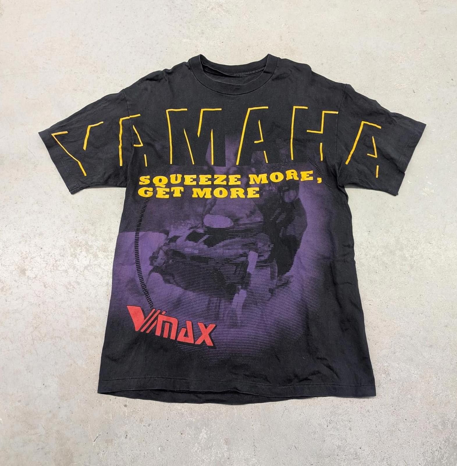 Vintage Vintage 90s Yamaha VMAX Snowmobile promo t-shirt Size US L / EU 52-54 / 3 - 1 Thumbnail