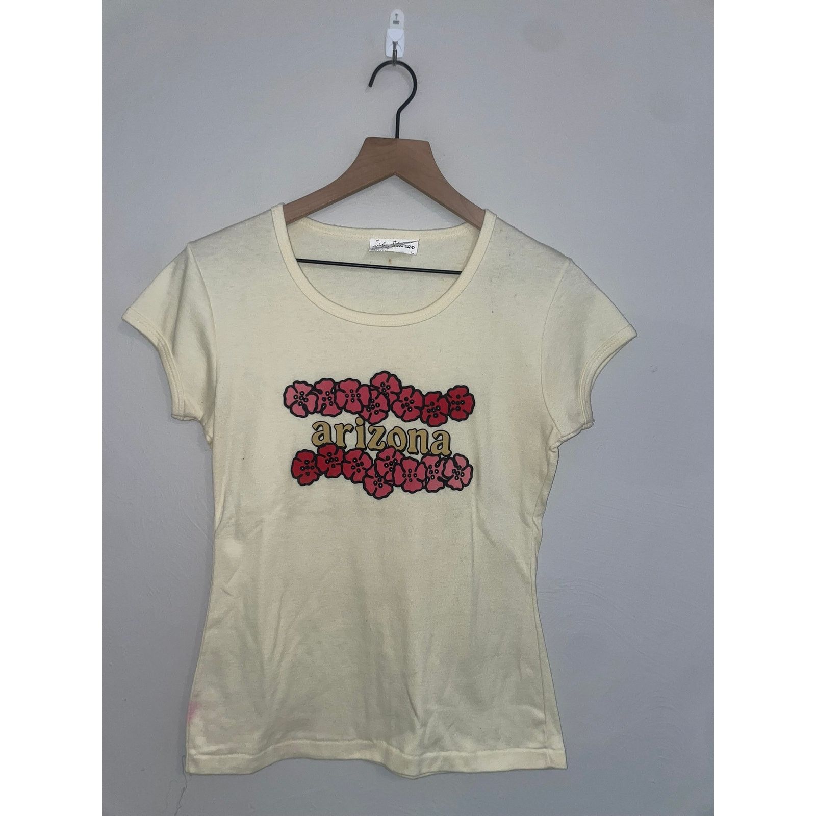 Vintage Viuntage Womens Arizona Shirt Flower State Top Tee 90s Large Size L / US 10 / IT 46 - 1 Thumbnail
