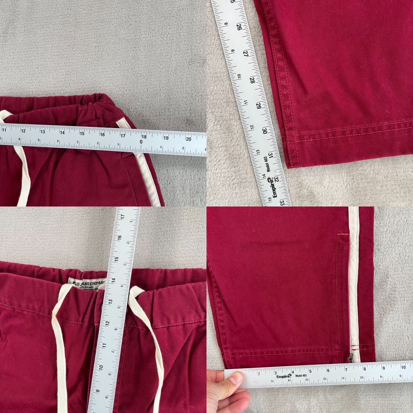 Polo Ralph Lauren Vintage Polo Jeans Co. Ralph Lauren Polo Track Pants Men Medium Ox Blood NWOT Size US M / EU 48-50 / 2 - 8 Thumbnail