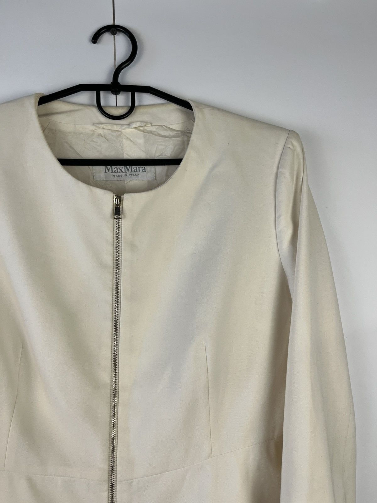 Max Mara Max Mara Luxury Cotton Full Zip Blazer Jacket Made in Italy Size L / US 10 / IT 46 - 3 Thumbnail