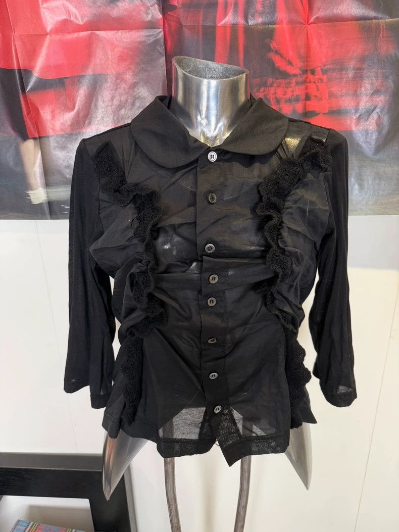 Comme des Garcons Comme Des Garcons Pleated Twisted Lace Medium Sleeve Shirt Size S / US 4 / IT 40 - 5 Thumbnail