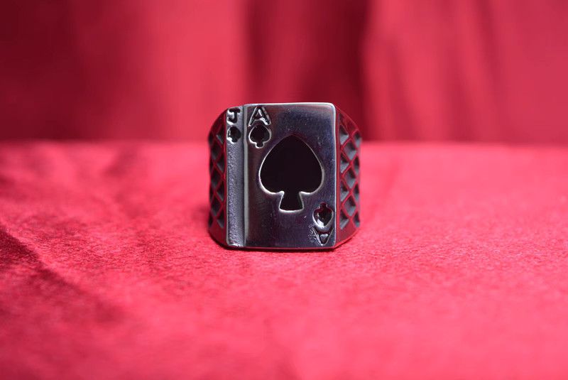 Jewelry Poker Crazy Jewelry Rings Open Size Chrome Ring (Size 7-13) Size ONE SIZE - 6 Thumbnail