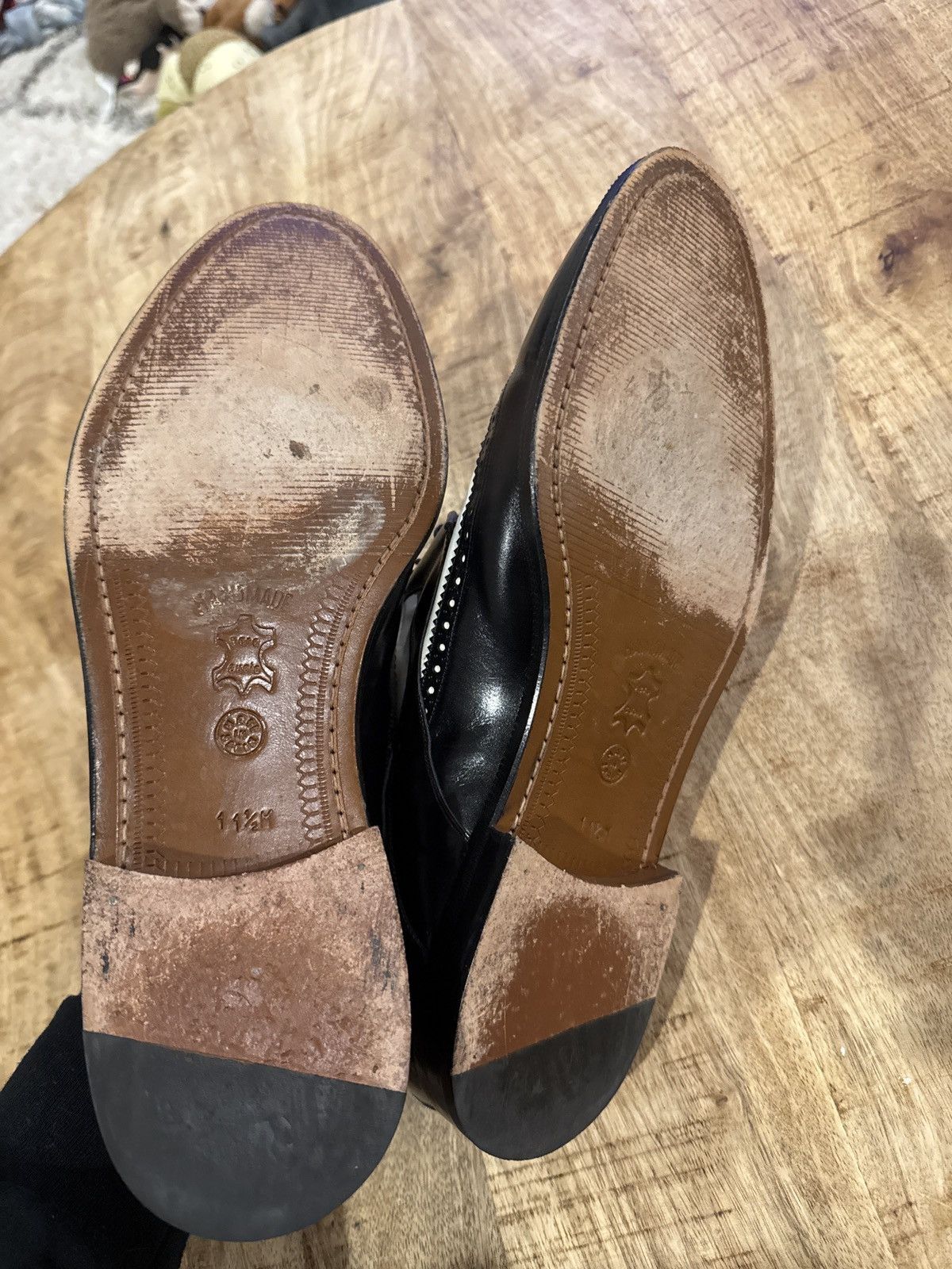 Crockett & Jones Church's Prima Classe Spectator Handmade Wingtip Oxford Shoe Size US 11.5 / EU 44-45 - 5 Thumbnail