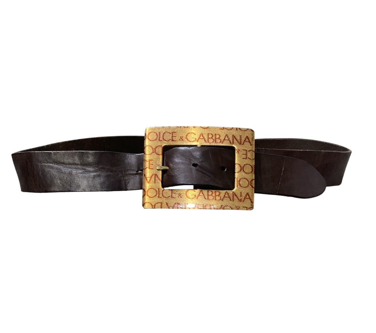Dolce & Gabbana Dolce & Gabbana Leather Belt Made Italy Size 36 - 4 Thumbnail