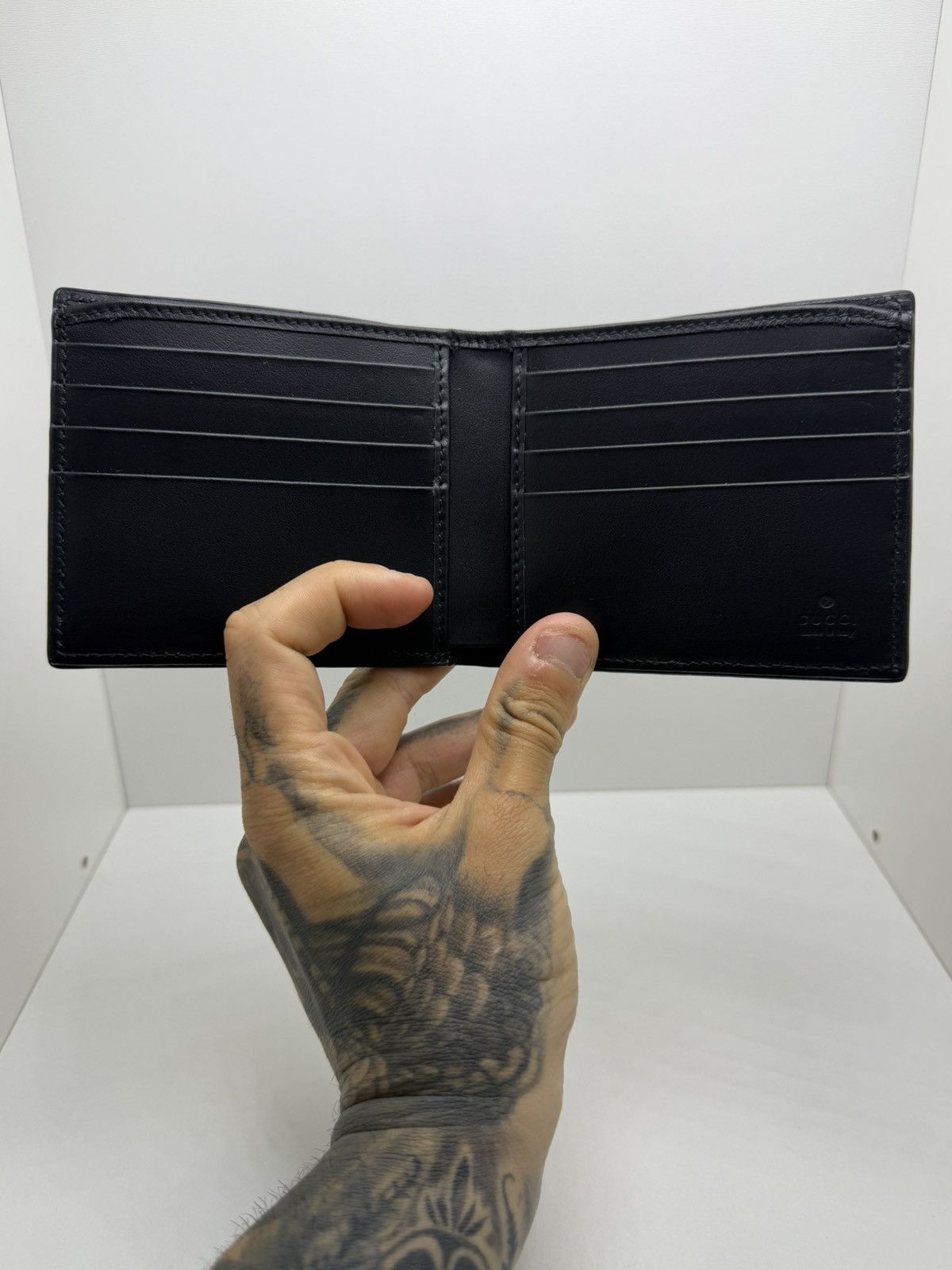 Gucci Gucc wallet Leather black Size ONE SIZE - 3 Thumbnail