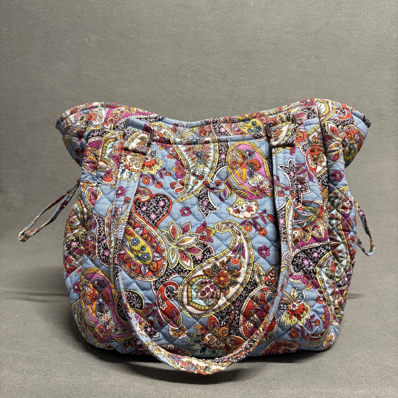 Vera Bradley VERA BRADLEY Glenna Satchel Provence Paisley in Cotton Blue Size ONE SIZE - 2 Thumbnail