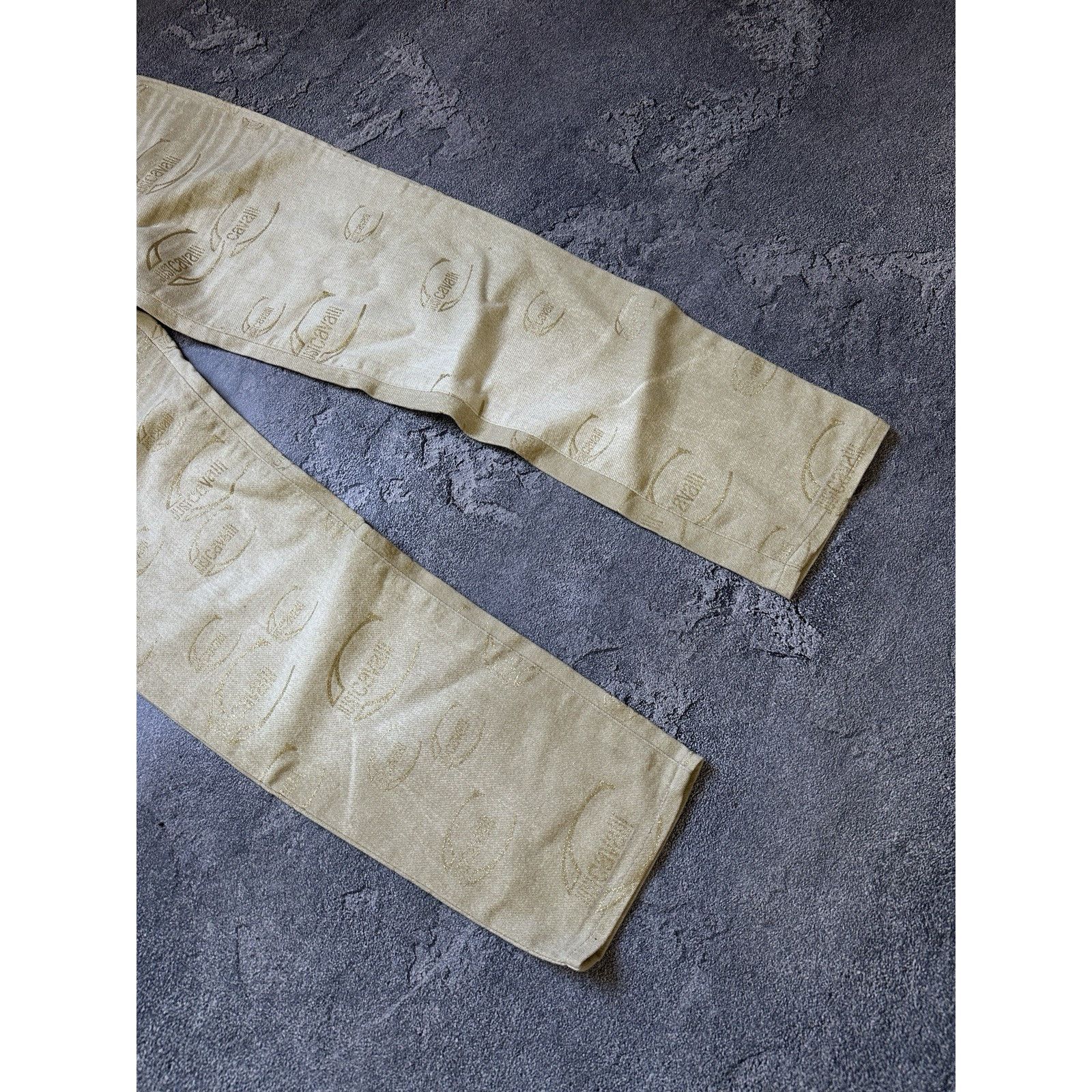 Just Cavalli Vintage Just Cavalli Monogram Mens Gold Jeans Pants Size 28 Size US 28 / EU 44 - 5 Thumbnail