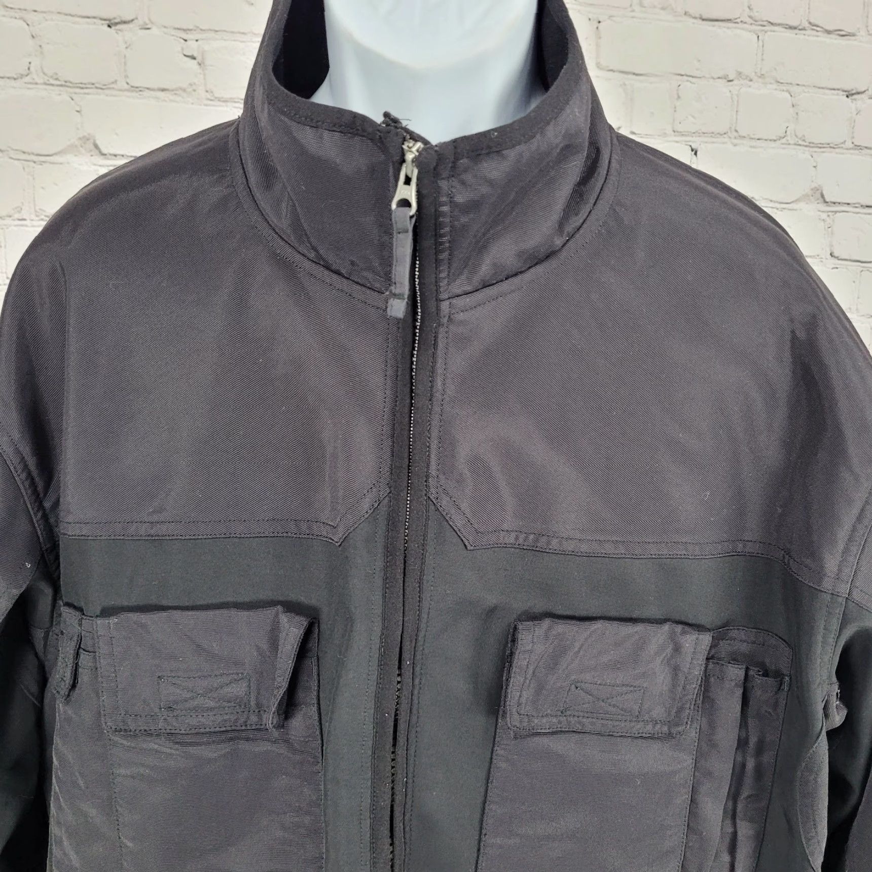 Vintage Duluth Trading Jacket XL Black Tradesmen Cargo Utility Fleece Lined Workwear Zip Mens Size US XL / EU 56 / 4 - 6 Thumbnail