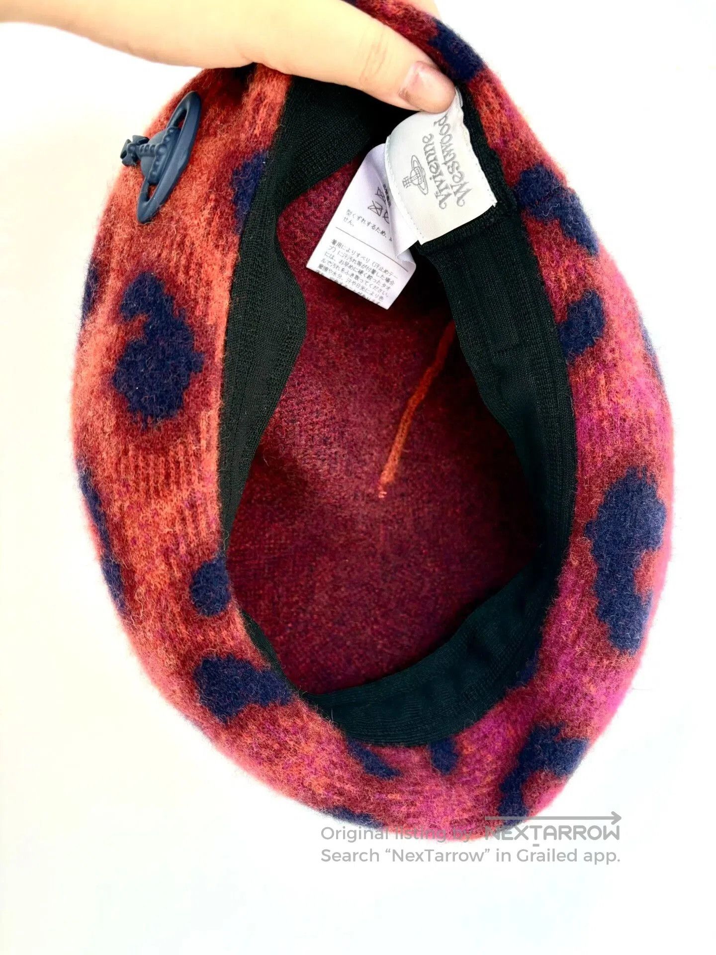 Vivienne Westwood Vivienne Westwood Pink Leopard Beret. Size ONE SIZE - 5 Thumbnail