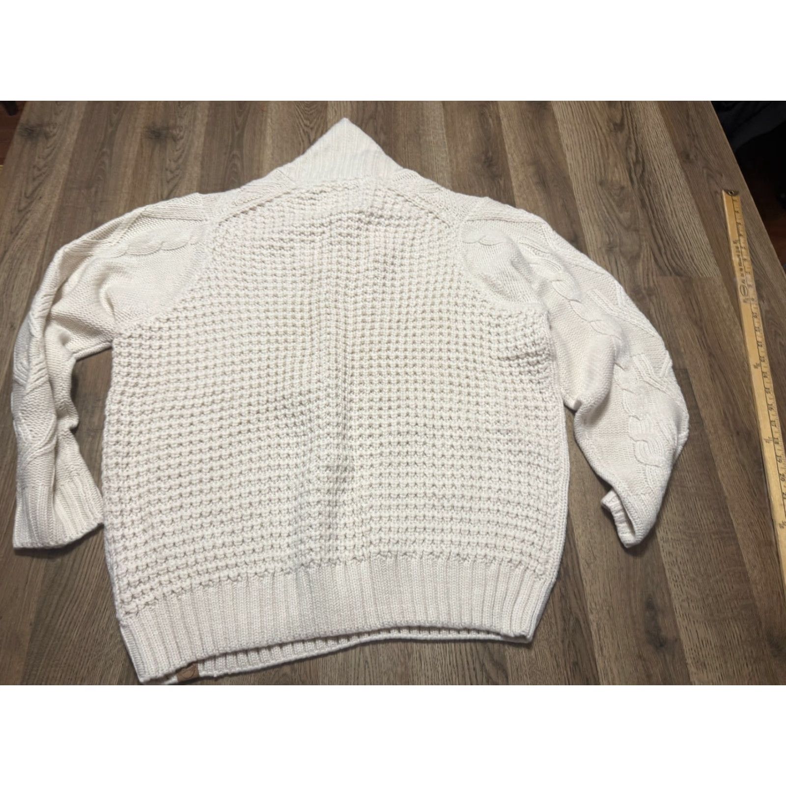 Weatherproof VINTAGE Weatherproof Sweater Women’s Large White Pullover Raglan Knitted Size L / US 10 / IT 46 - 2 Thumbnail