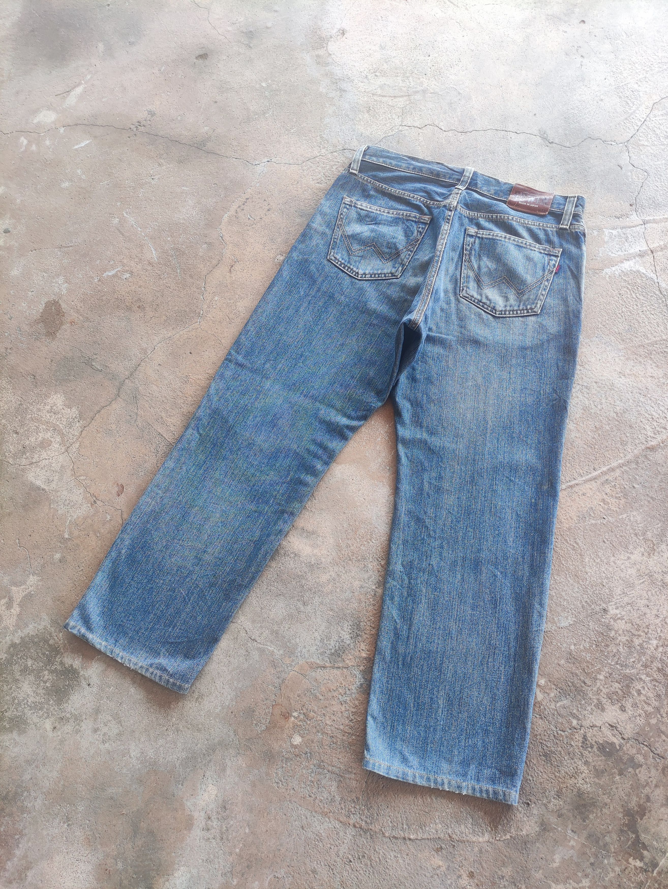 Edwin × Jean × Vintage Vintage Edwin Made In Japan Distressed Faded Denim Pants W34 Size US 34 / EU 50 - 9 Thumbnail