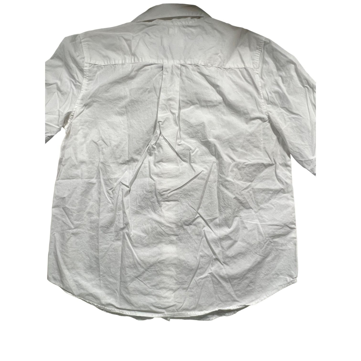 Loft Ann Taylor LOFT Soft White Shirt Gemstones Over Buttons L Size L / US 10 / IT 46 - 5 Thumbnail
