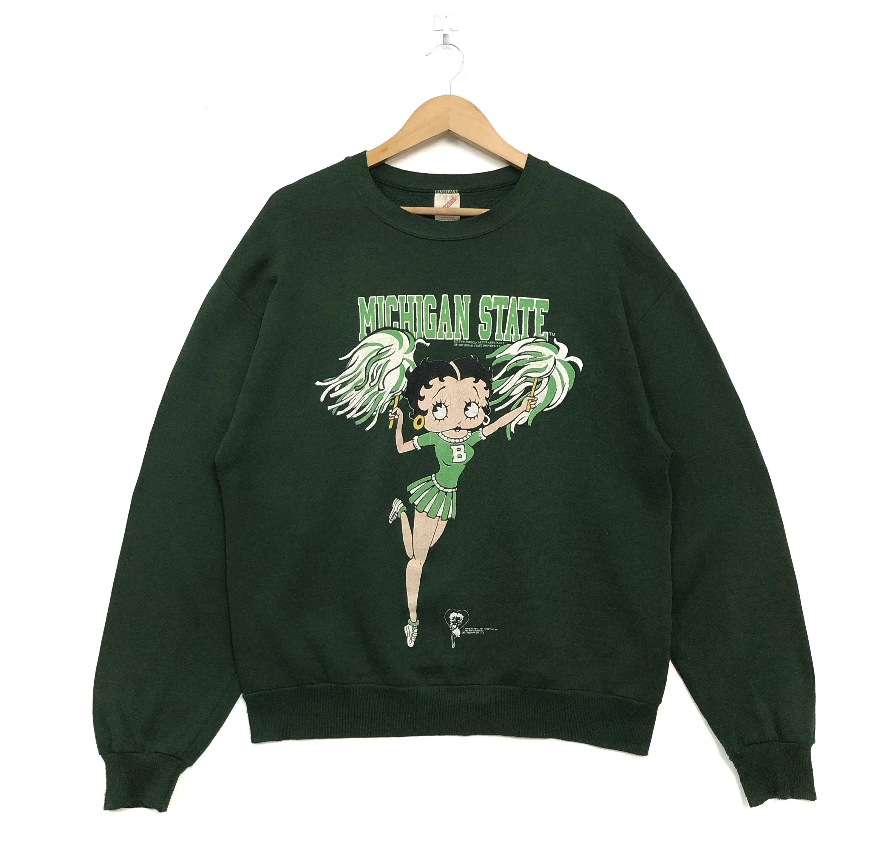 Vintage RARE🔥1994 50:50 MICHIGAN STATE UNIVERSITY BETTYBOOP POM POM Size US L / EU 52-54 / 3 - 1 Thumbnail