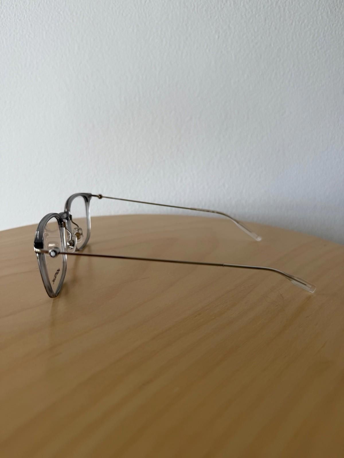 Montblanc New montblanc optical glasses frames eyeglasses MB0100O 002 Size ONE SIZE - 4 Thumbnail