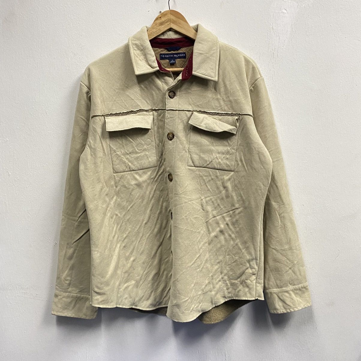 Tommy Hilfiger Tommy Hilfiger Sherpa Lined Utility Shacket (Shirt Jacket) Size US M / EU 48-50 / 2 - 1 Thumbnail