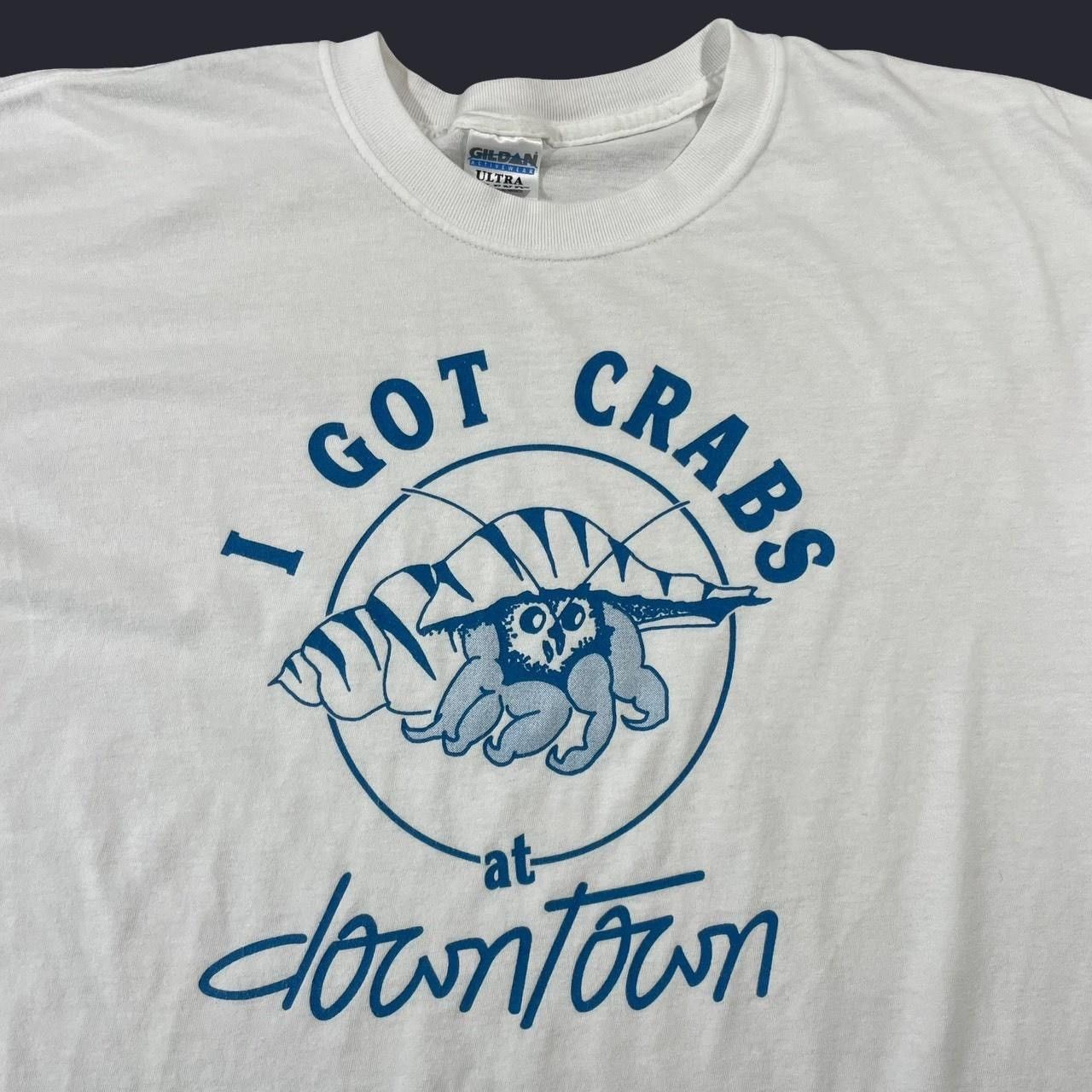 Gildan × Vintage Vintage Y2K I Got Crabs Downtown Funny T-Shirt Size US XL / EU 56 / 4 - 2 Thumbnail