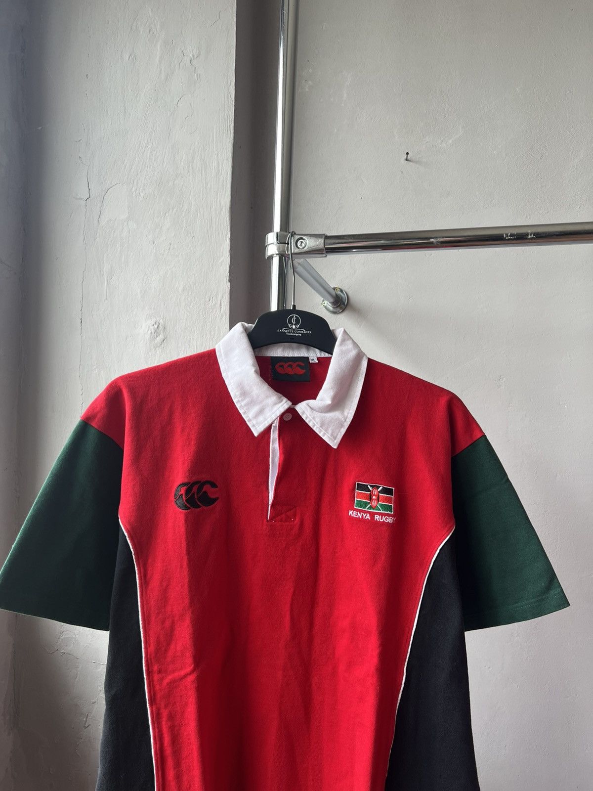 Canterbury of New Zealand 90’S KENYA NATIONAL TEAM UNION RUGBY VINTAGE JERSEY SHIRT Size US XL / EU 56 / 4 - 3 Thumbnail
