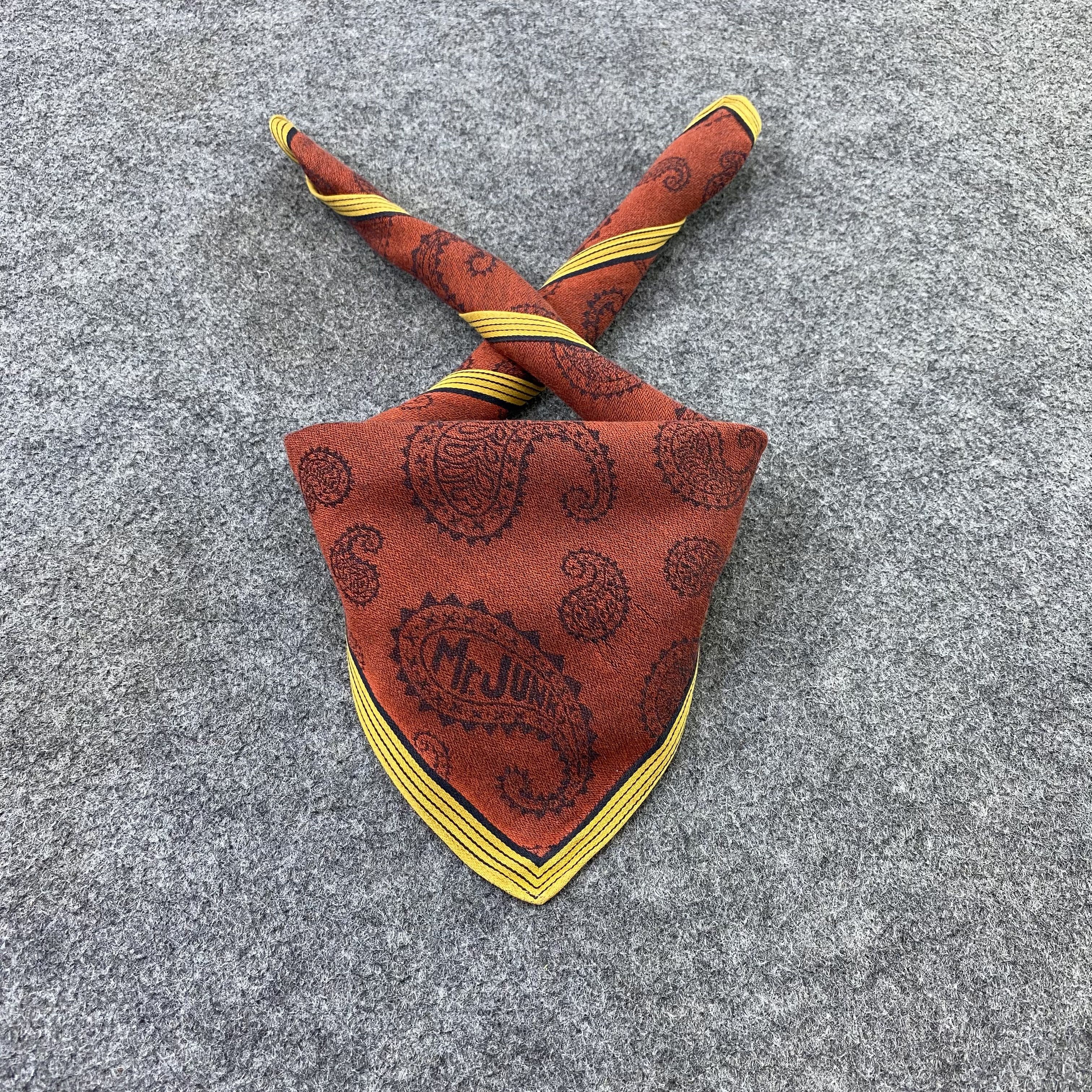 Japanese Brand Mr.Junko Handkerchief Neckerchief Bandana-B1951 Size ONE SIZE - 2 Thumbnail