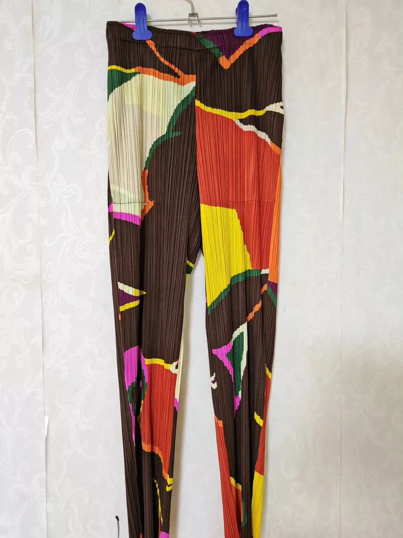 Issey Miyake Issey Miyake Pleated Colorful Geometric Pants - dmc Size US 30 / EU 46 - 1 Thumbnail