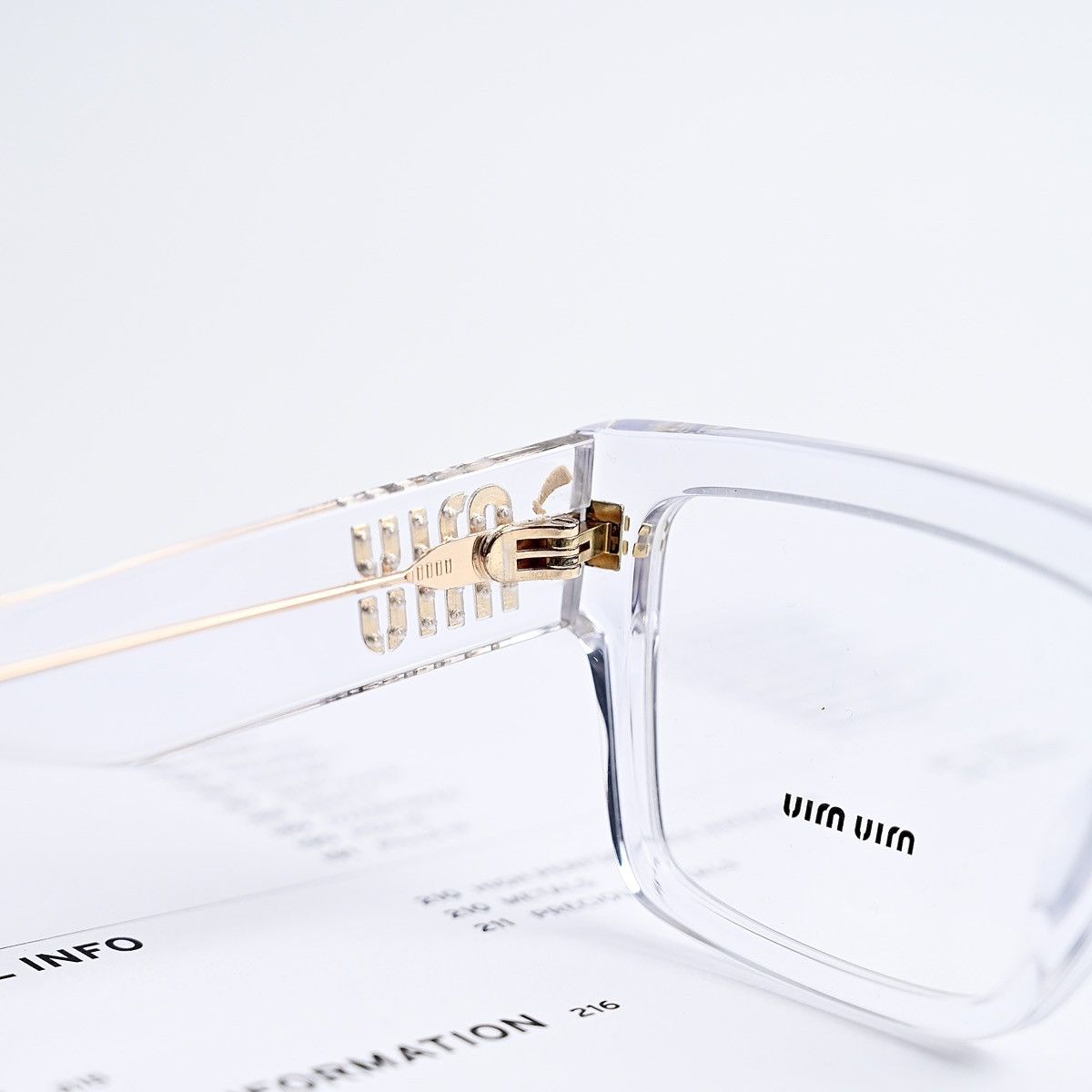 Miu Miu MIU MIU 0MU 02XV GLASSES Size ONE SIZE - 5 Thumbnail