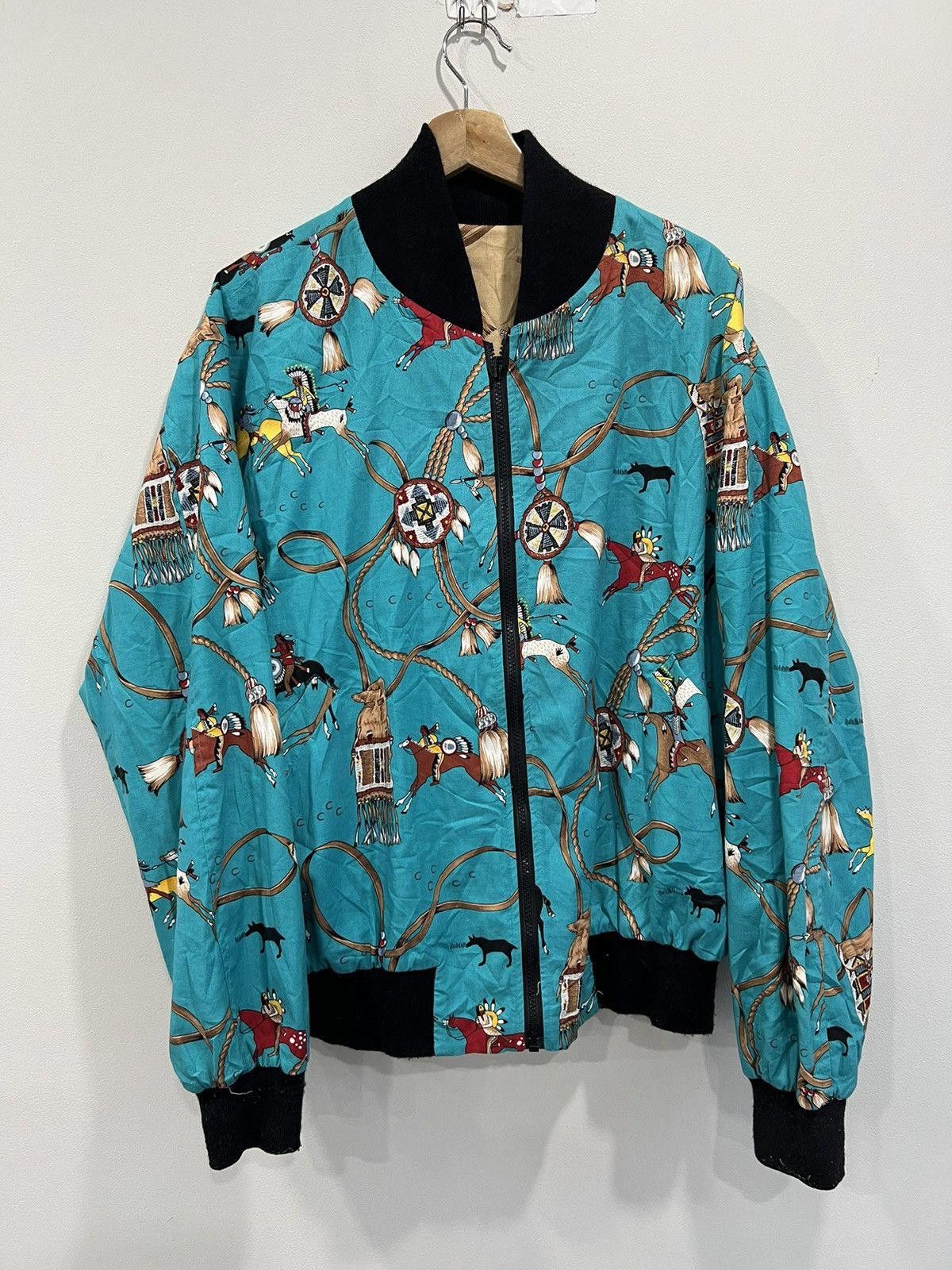 Vintage Vintage Reversible Equestrian Horses All Over Print Jacket Size US XL / EU 56 / 4 - 1 Thumbnail
