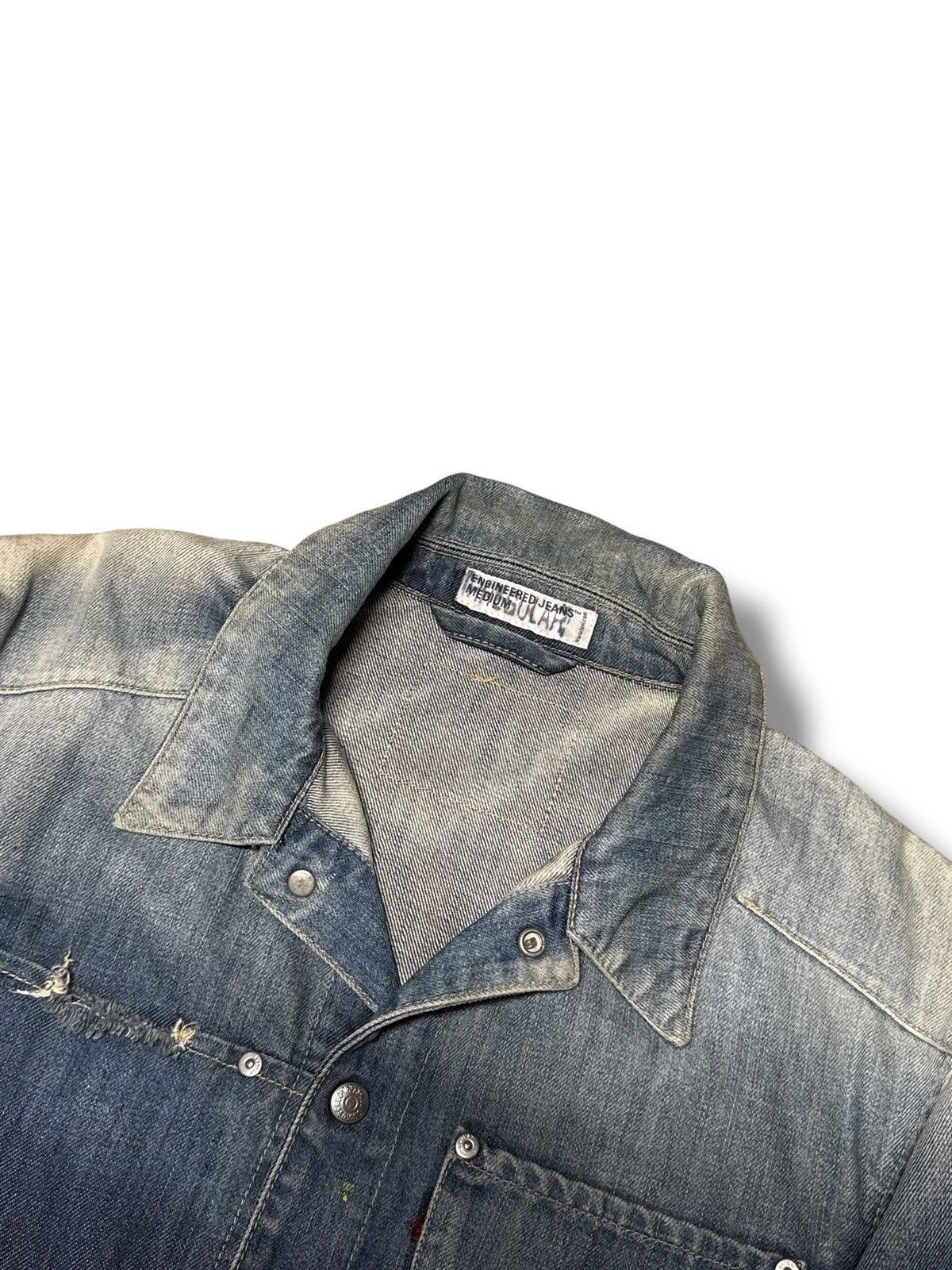 Levi's Vintage Y2K Levi’s Engineered Washed Jacket Avantgarde 90s Size US M / EU 48-50 / 2 - 6 Thumbnail