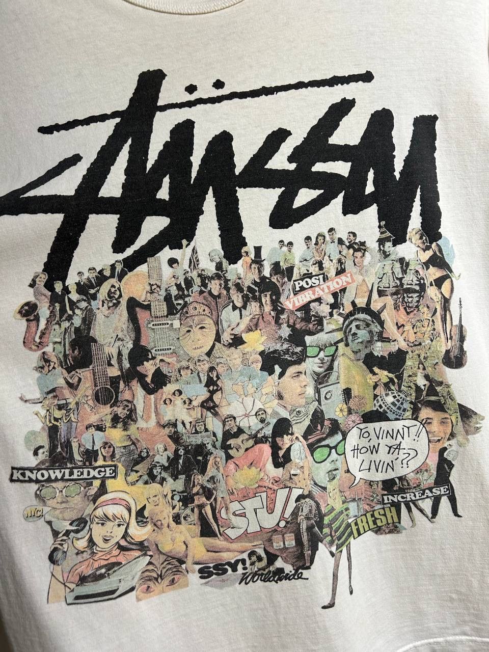 Stussy Vintage Distressed Stussy Yo Vinny! LS Shirt Size US M / EU 48-50 / 2 - 10 Thumbnail