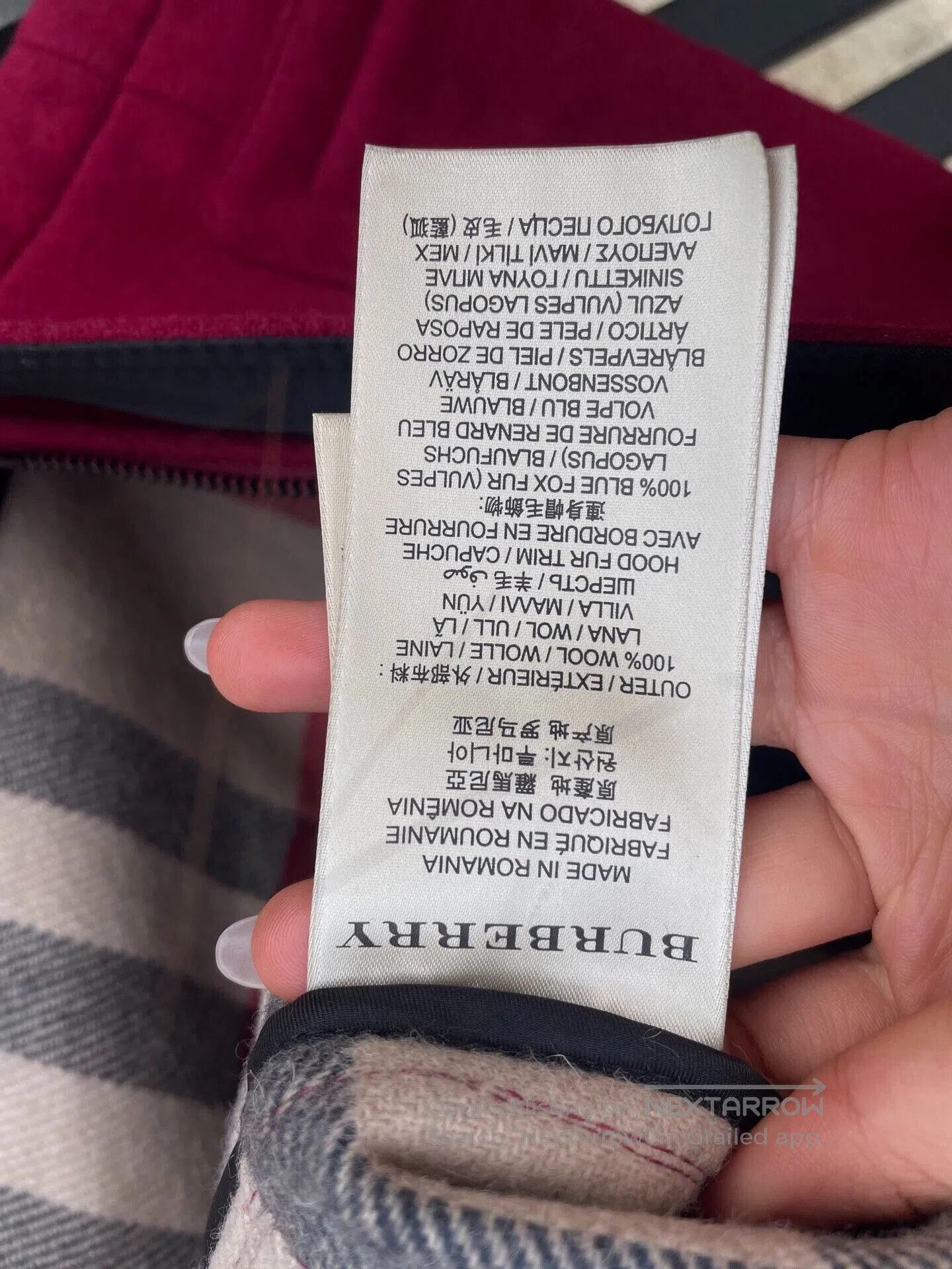 Burberry Burberry Toggle Coat in Excellent Condition. Size XS / US 0-2 / IT 36-38 - 7 Thumbnail