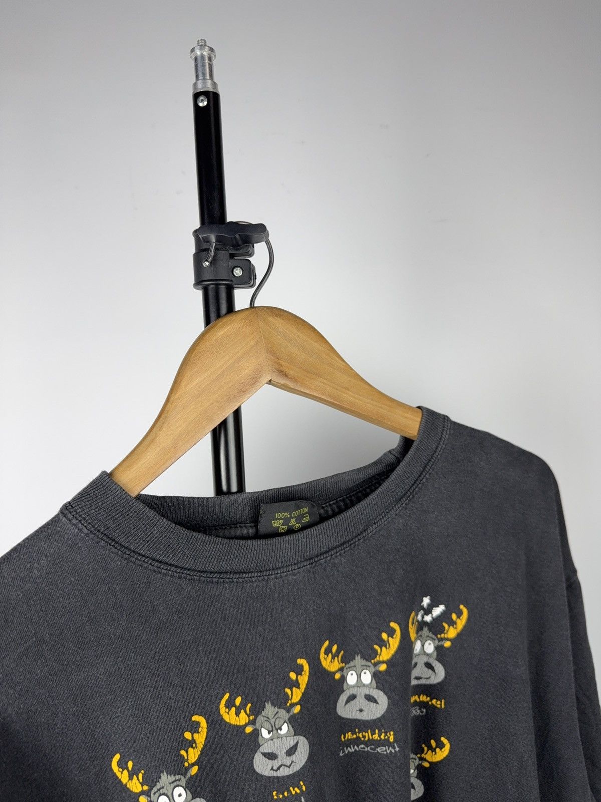 Vintage Vintage 00s Moose Graphic Funny Humour Norway Elk T Shirt Size US XL / EU 56 / 4 - 2 Thumbnail
