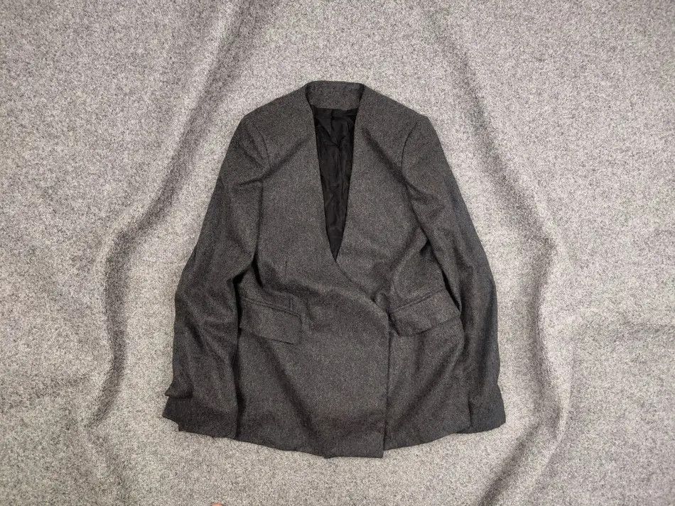 Japanese Brand Mark Kenly Domino Tan studio Design Dark Gray Women Blazer Size XS / US 0-2 / IT 36-38 - 1 Thumbnail