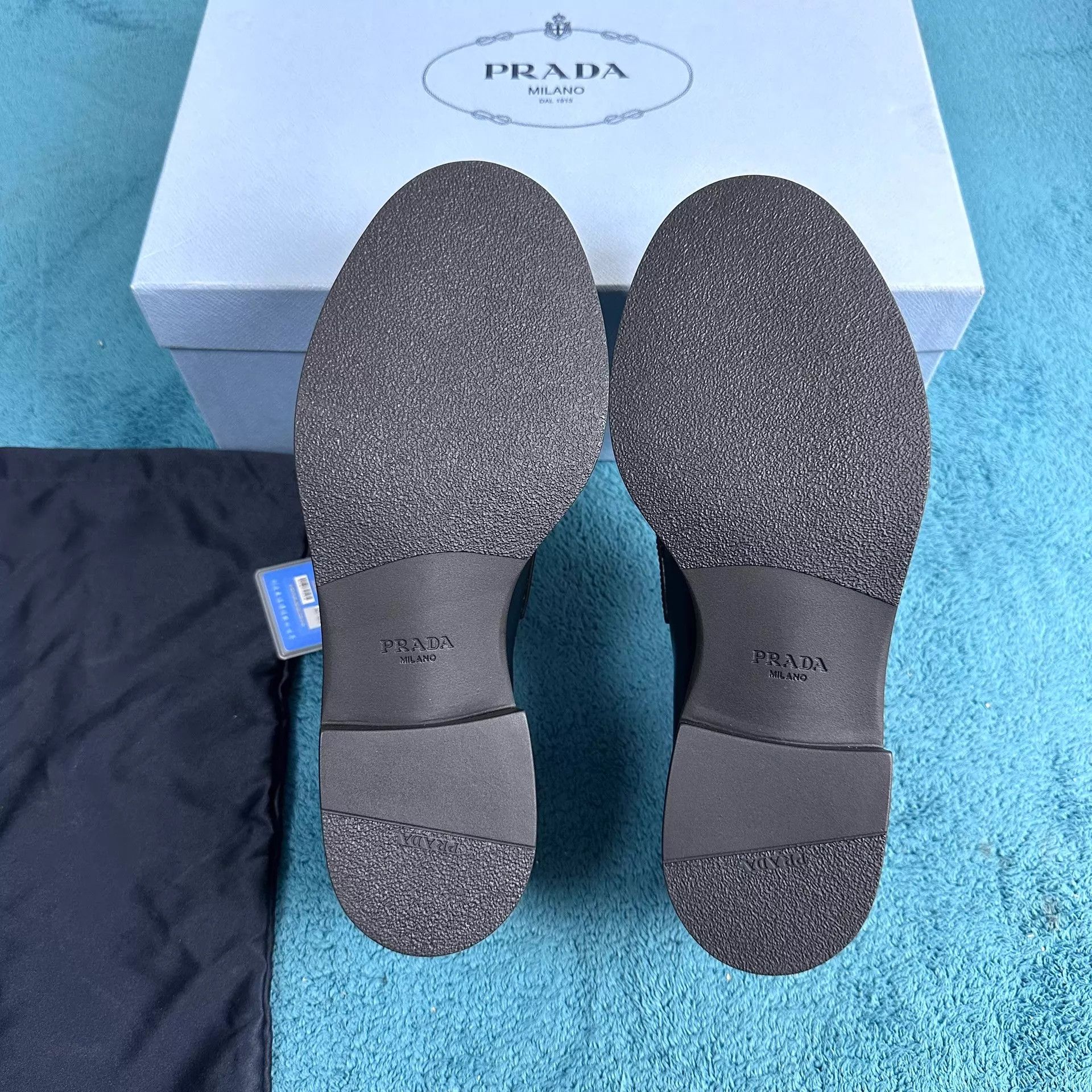 Prada Prada Women's Leather Loafers Black Size 36.5 Unused Size US 6 / IT 36 - 5 Thumbnail