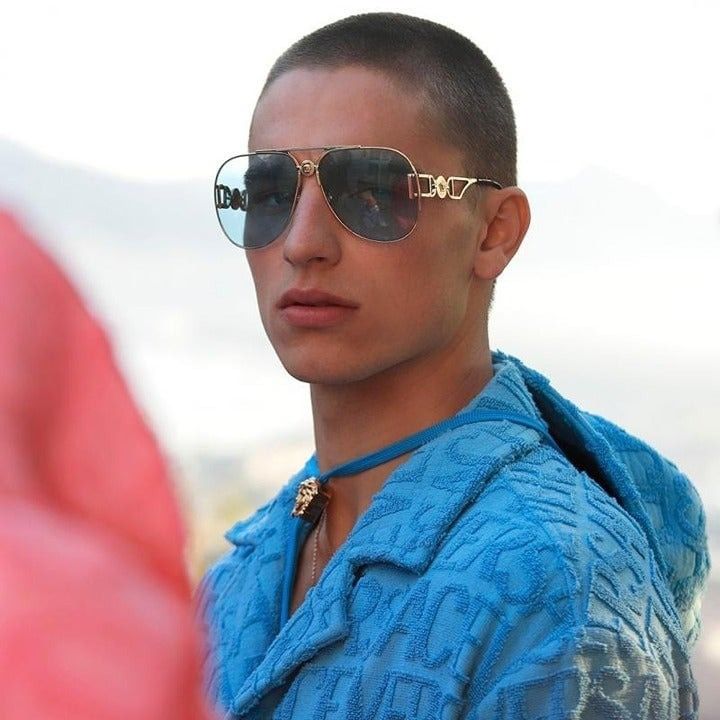 image of Newest Versace Medusa Biggie Ve2255 1002/1 Sunglasses in Gold, Men's